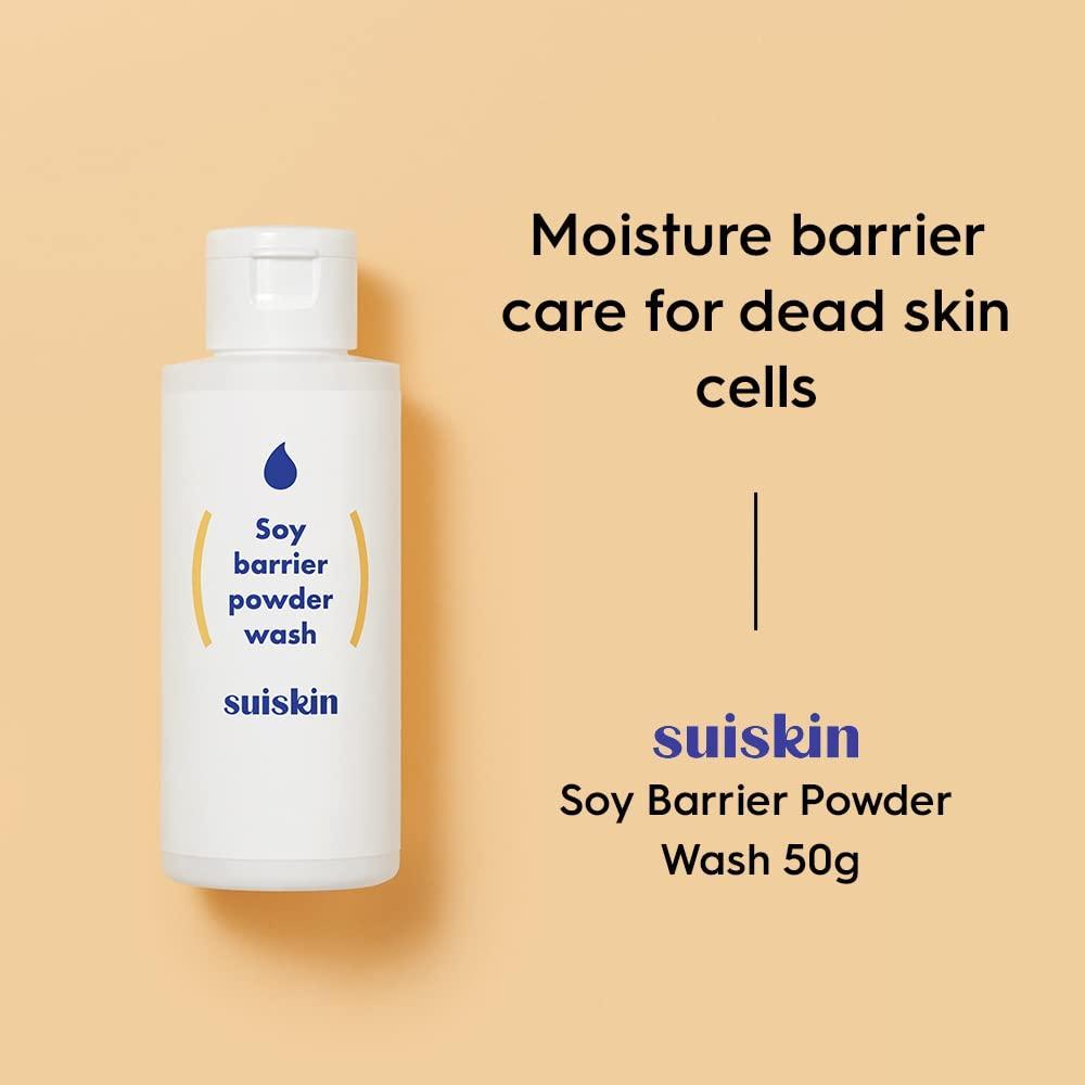 Suiskin Soy Barrier Powder Wash 50g - Exfoliación suave e hidratación