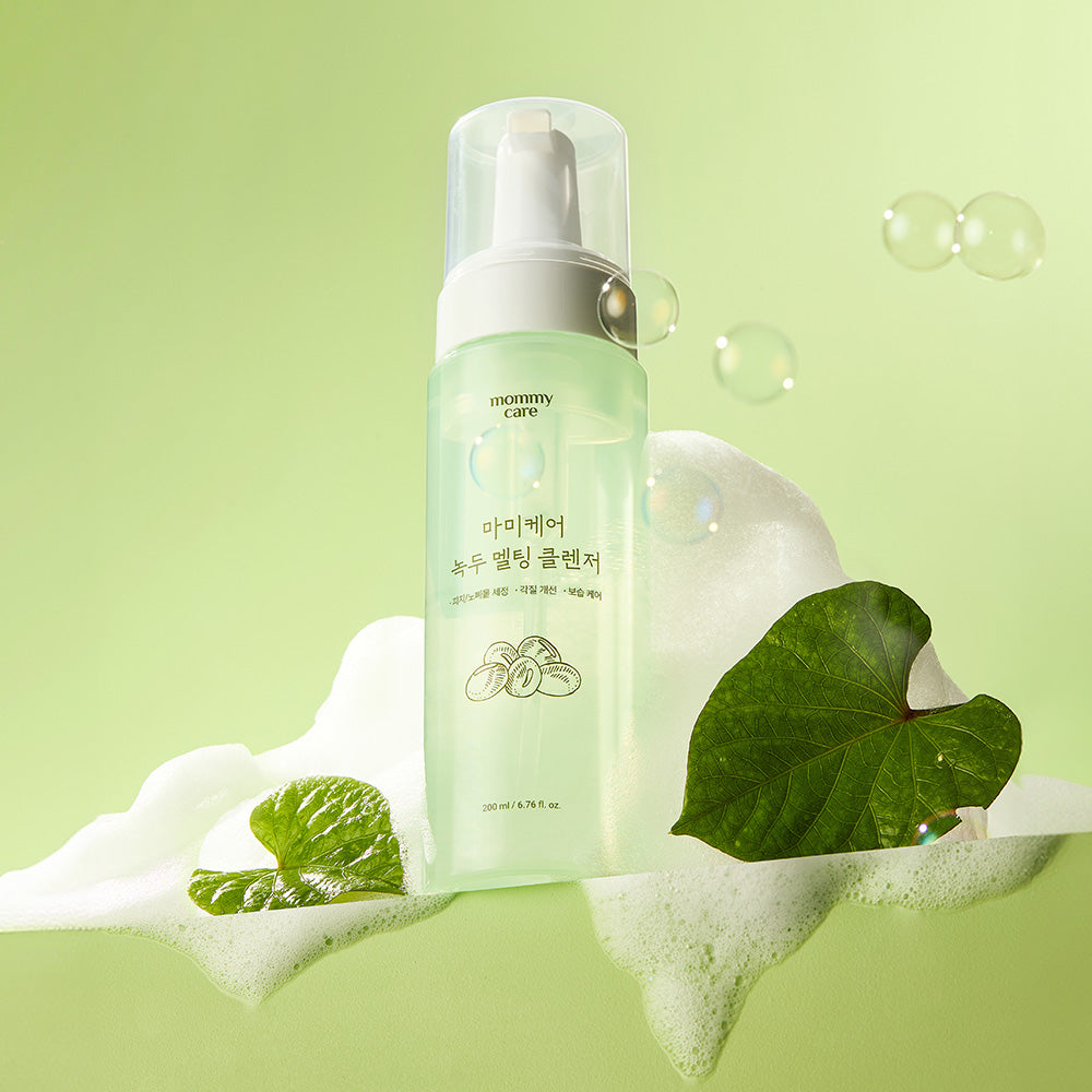 Limpiador fundente de frijol mungo Mommycare 200ml – Ilumina el cutis y unifica el tono