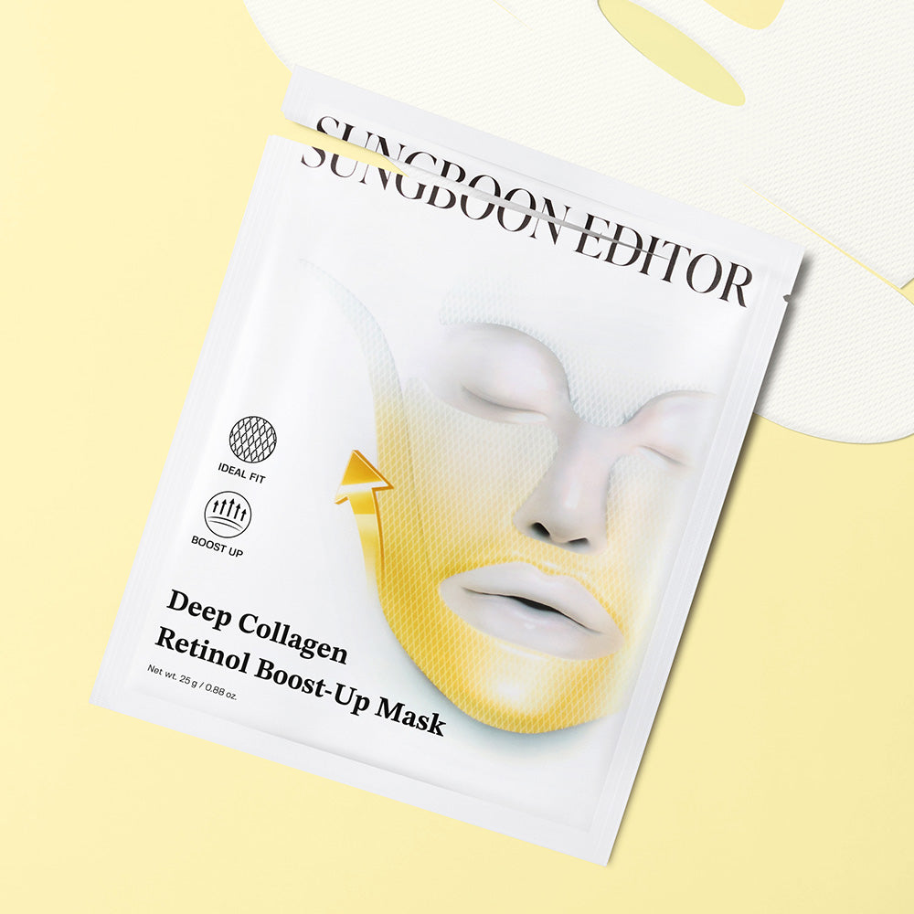 SUNGBOON EDITOR Deep Collagen Retinol Tension Boost Up Mask Set – 4 Masks