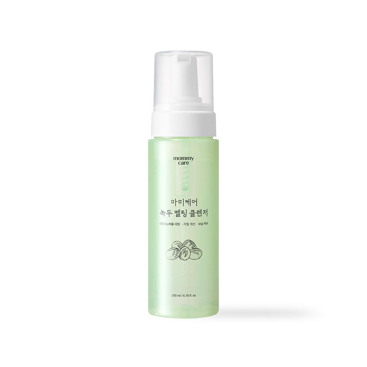 Limpiador fundente de frijol mungo Mommycare 200ml – Ilumina el cutis y unifica el tono