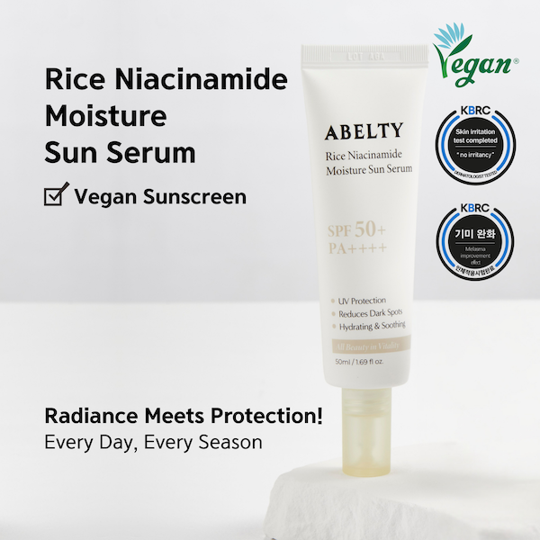 Abelty Rice Squalane Moisture Sun Serum 50ml – Escudo Solar de Hidratación Radiante