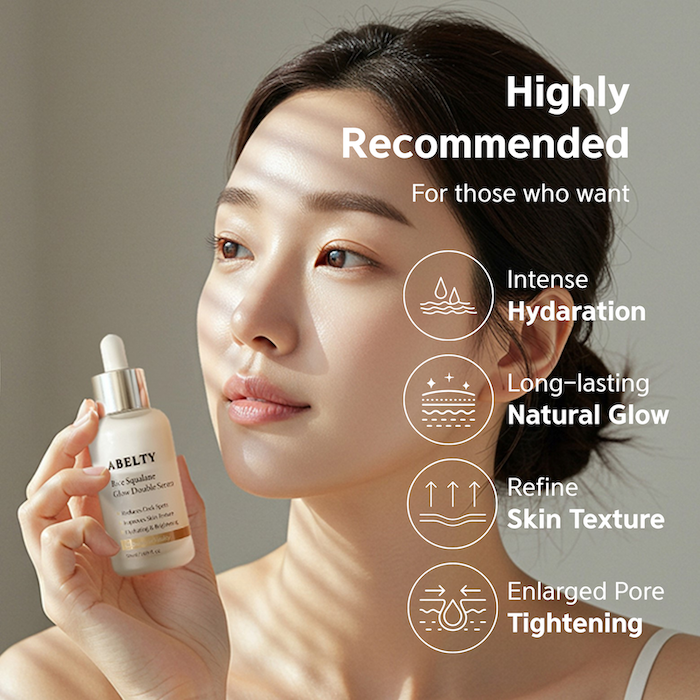 Abelty Rice Squalane Glow Double Serum 50ml – Brillo Iluminador