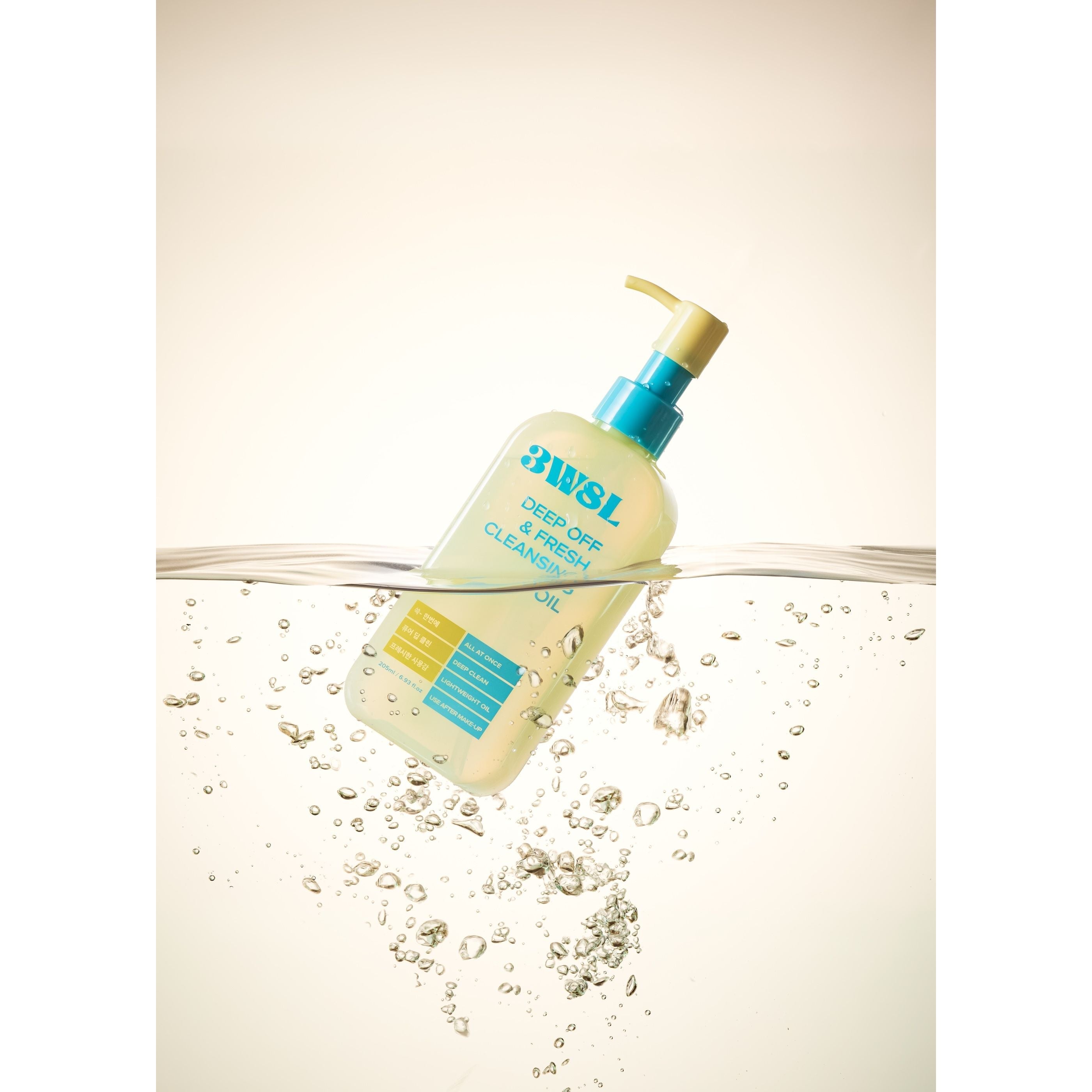 3W8L Aceite Limpiador Profundo 205ml - Eliminación de protector solar Hidratación