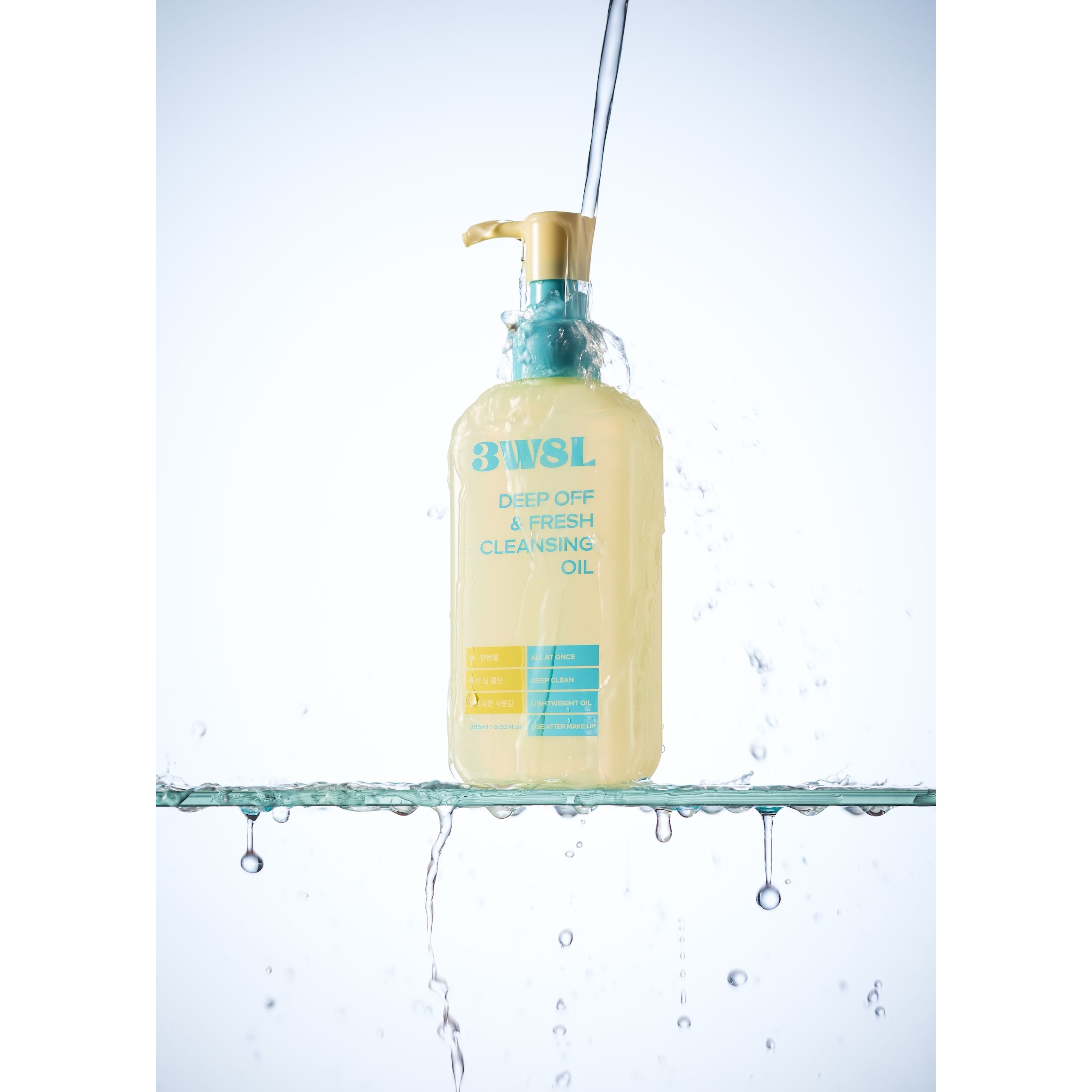 3W8L Aceite Limpiador Profundo 205ml - Eliminación de protector solar Hidratación