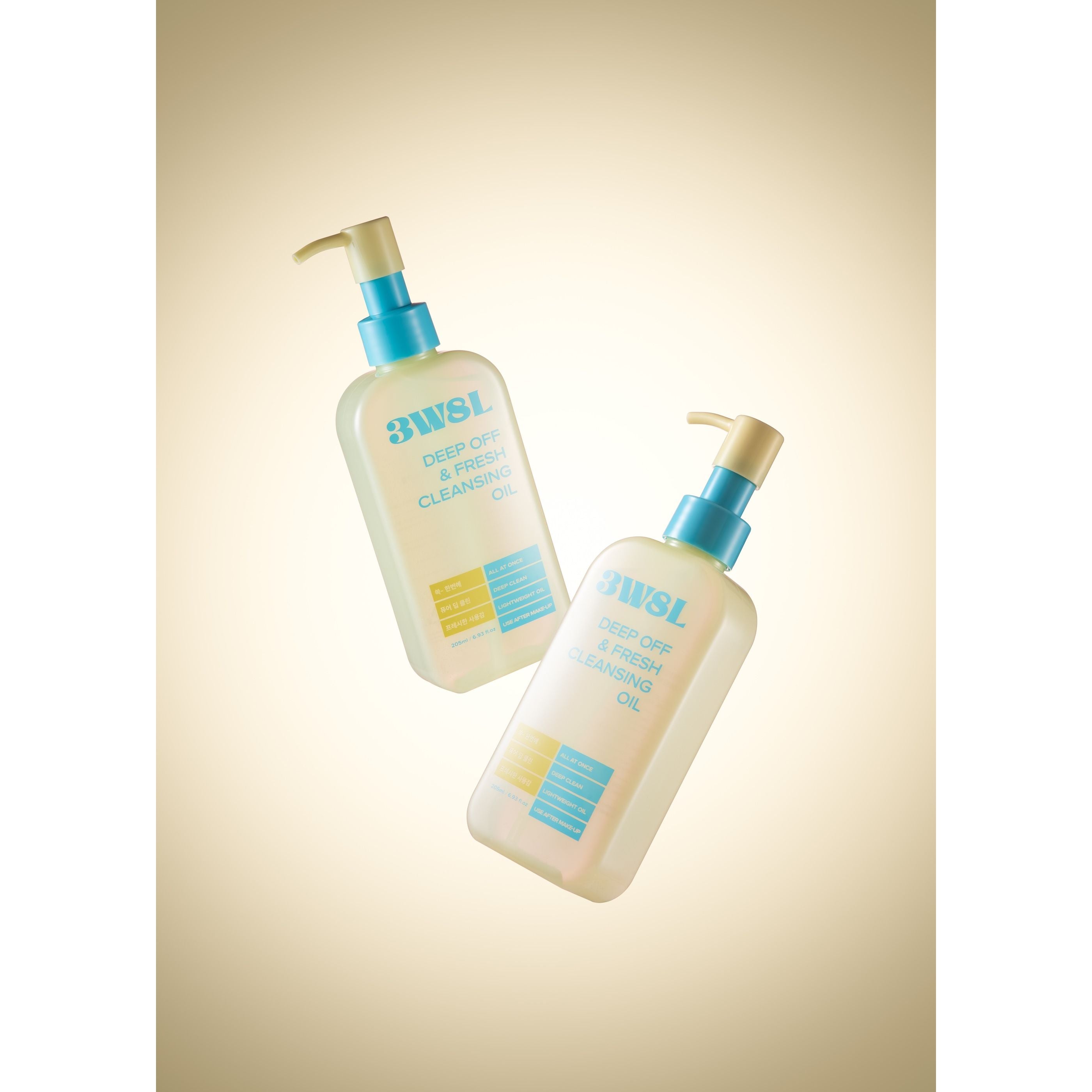 3W8L Aceite Limpiador Profundo 205ml - Eliminación de protector solar Hidratación