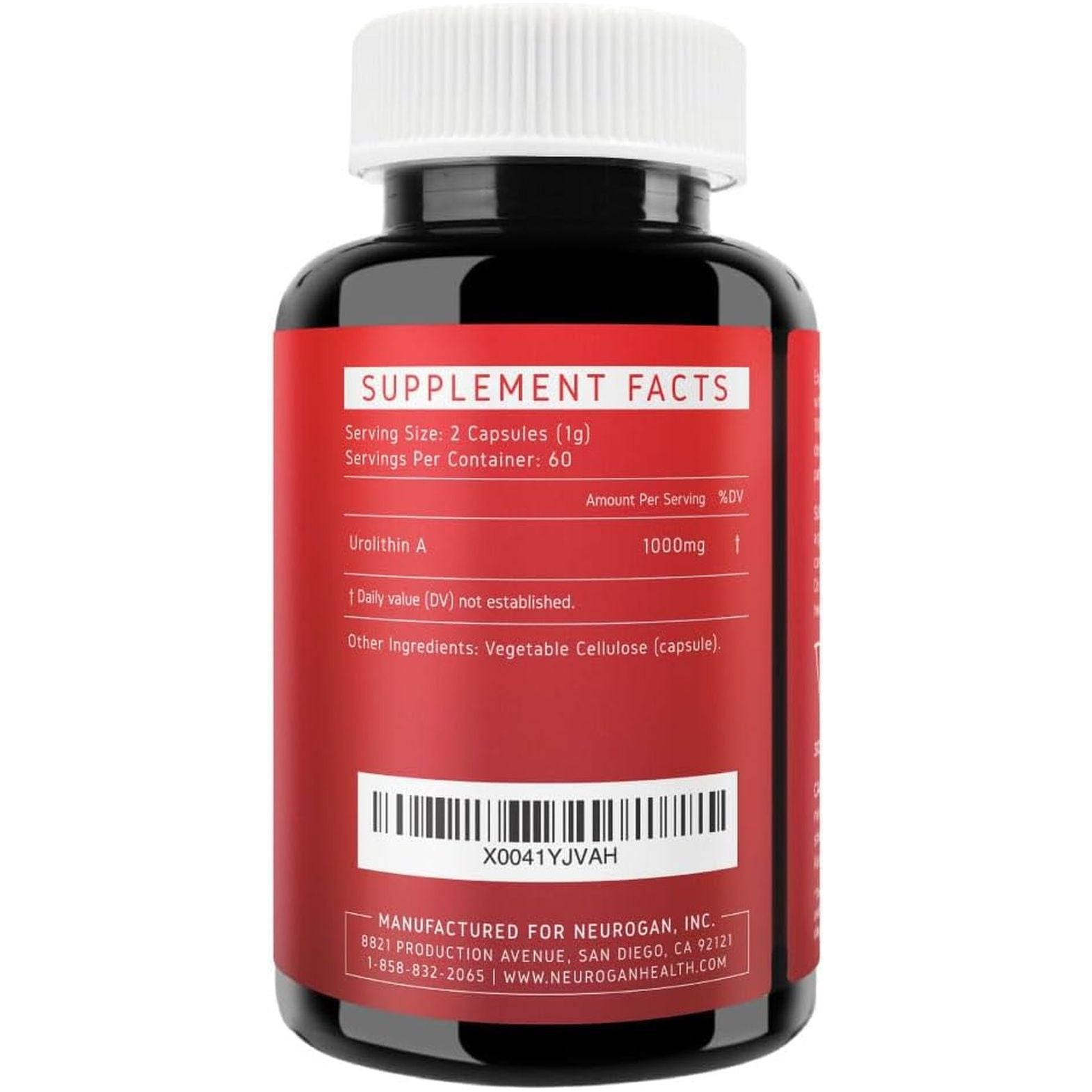 Neurogan Pro+ Urolithin A Dietary Supplement – 120 Capsules | 1000mg Advanced Cellular & Muscle Health Support