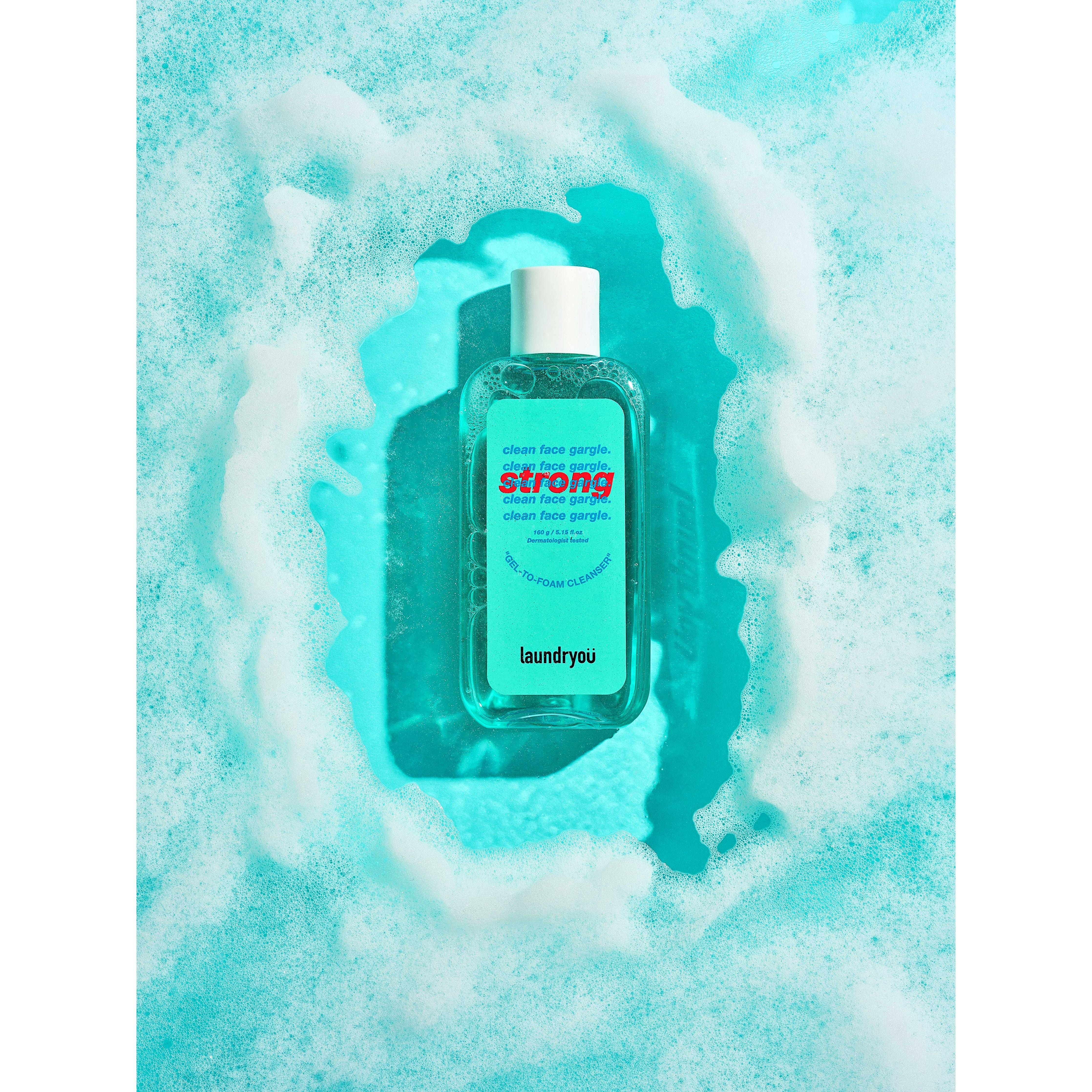 Laundryou Clean Face Gargle Gel-To-Foam Cleanser 160g – Deep Cleanse & Glow