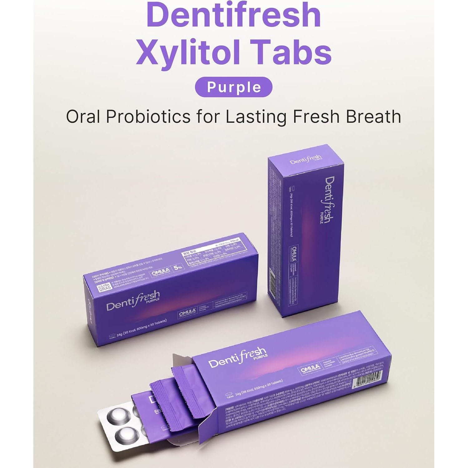 K-Nutra Dentifresh Purple – 30 Tablets | Probiotic Oral Care & Fresh Breath Support