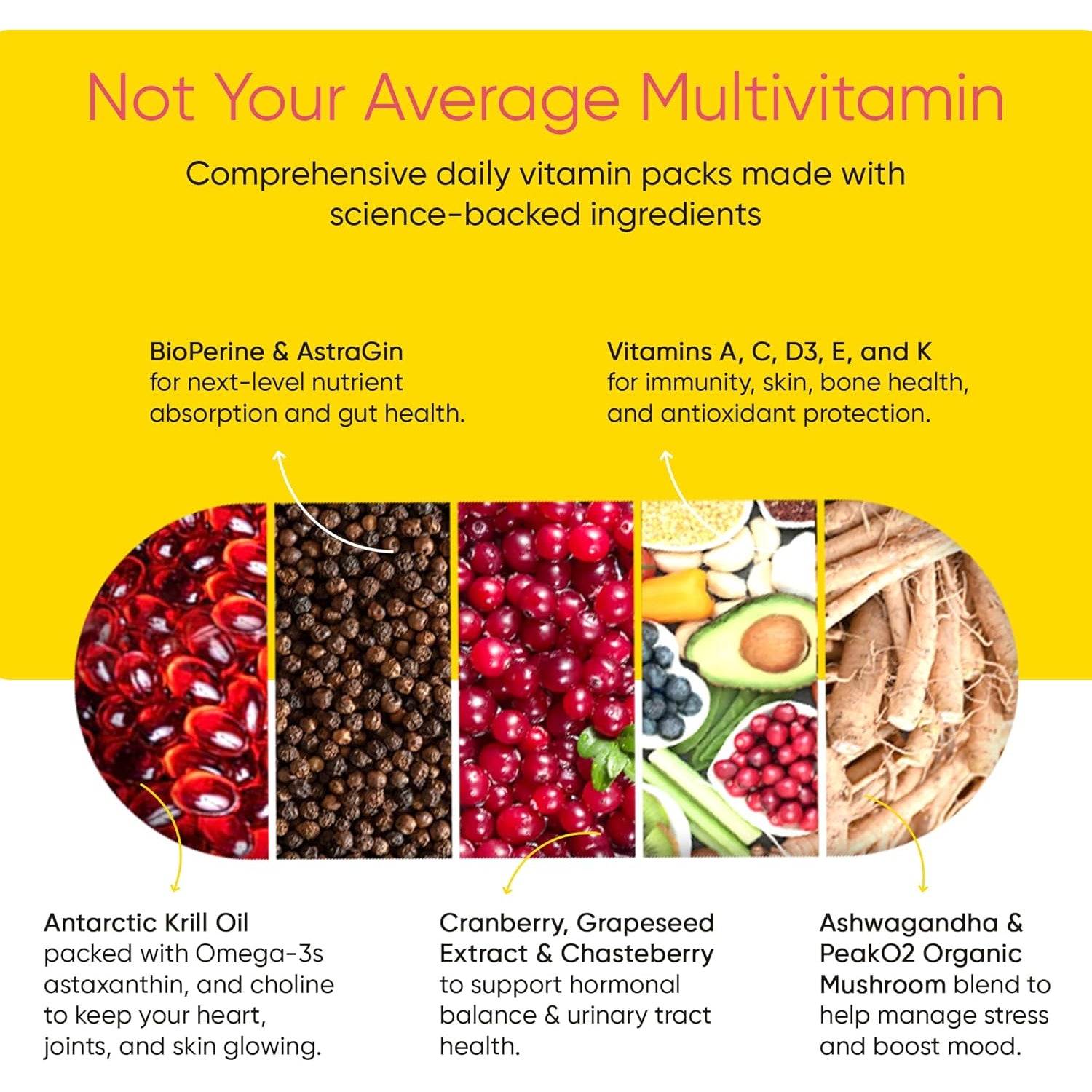 Universal Nutrition Women's Total Health Daily Vitamin Packs – 30 Packets | All-in-One Women's Multivitamin for Energy, Stress, Digestion & Gut Health