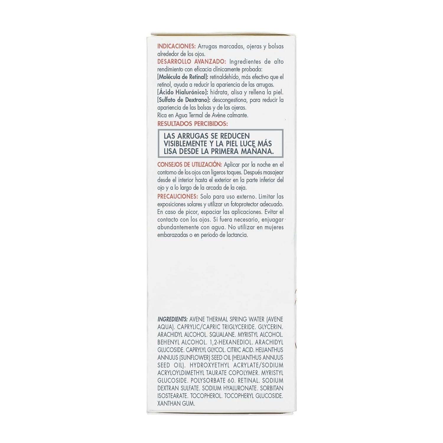 Avène Retrinal EYES Advanced 3-In-1 Eye Cream, Eye Cream for Dark Circles, Retinaldehyde & Hyaluronic Acid, under Eye Cream Smooth Wrinkles, Minimizes under Eye Puffiness & Dark Circles, Anti-Aging