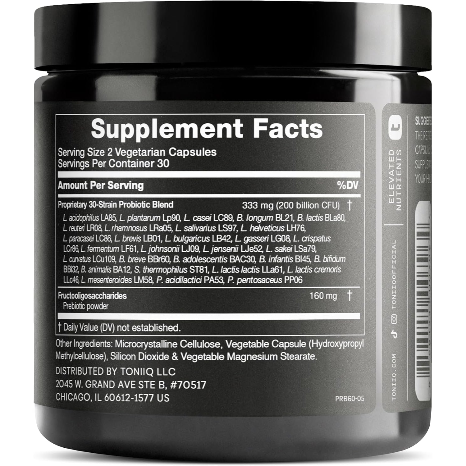 Toniiq 200 Billion CFU live cultures – product view 2