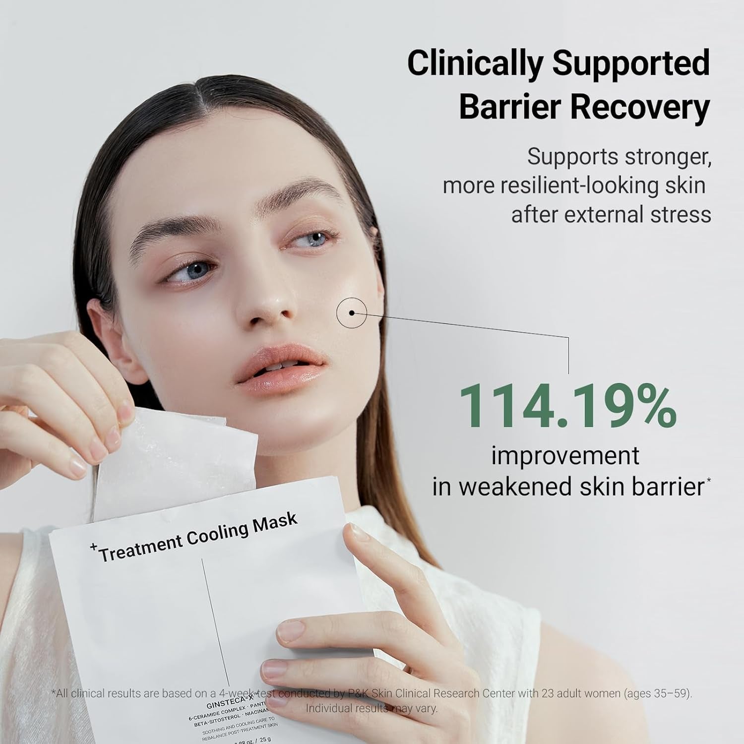DA EFFECT Cooling Treatment Sheet Mask – Skin Protection & Barrier Repair Care for Stressed, Irritated Skin | Post-Treatment Care | Calming, Hydrating Face Mask | 25G X 5 Sheets