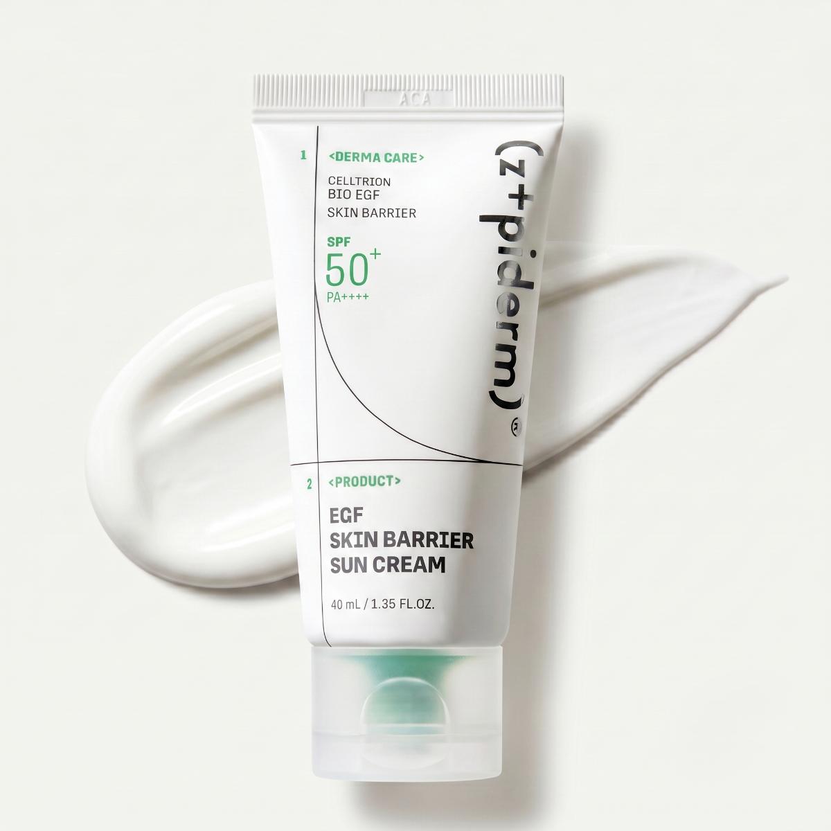 z+piderm EGF Skin Barrier Sunscreen SPF50+ PA++++ 40ml