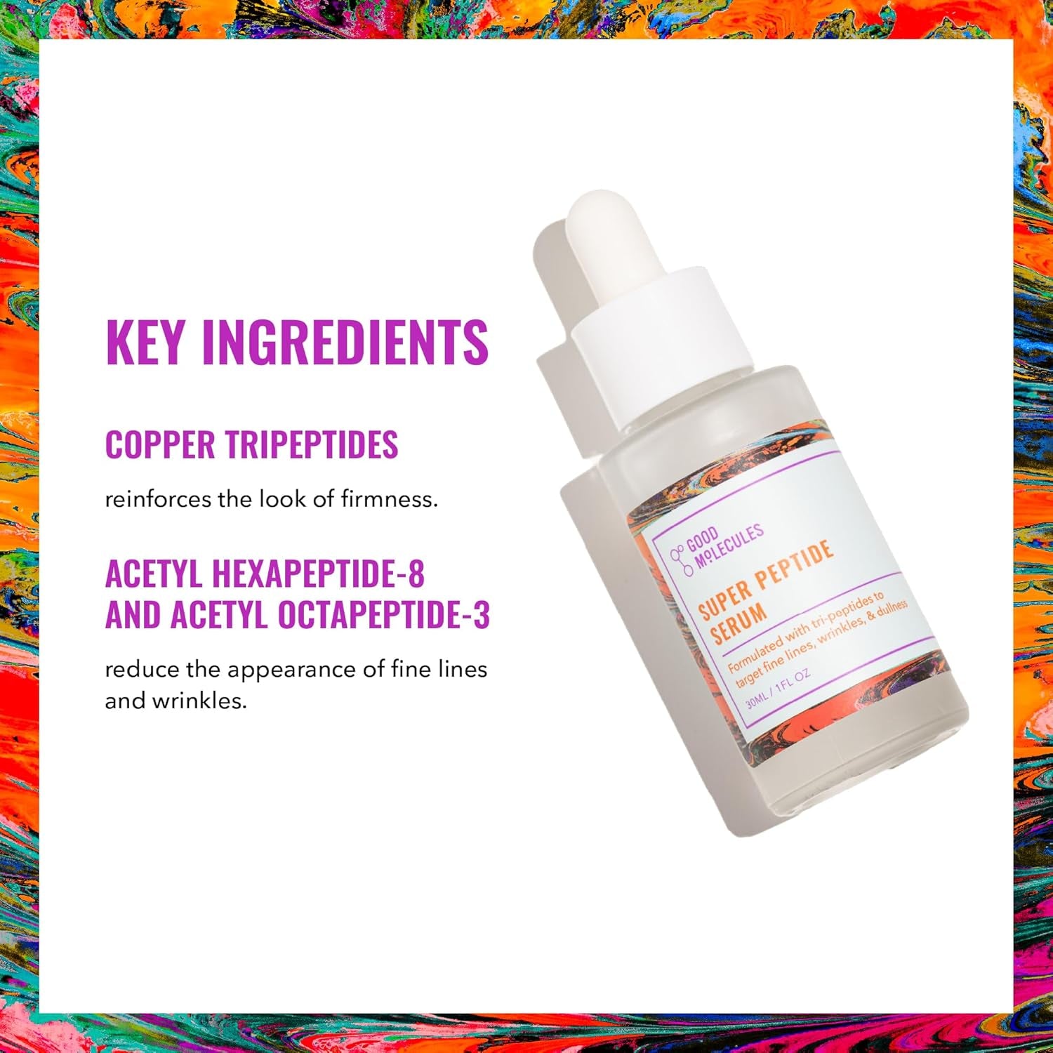 Good Molecules Super Peptide Serum Copper Tripeptide 30ml | GlamGlobal