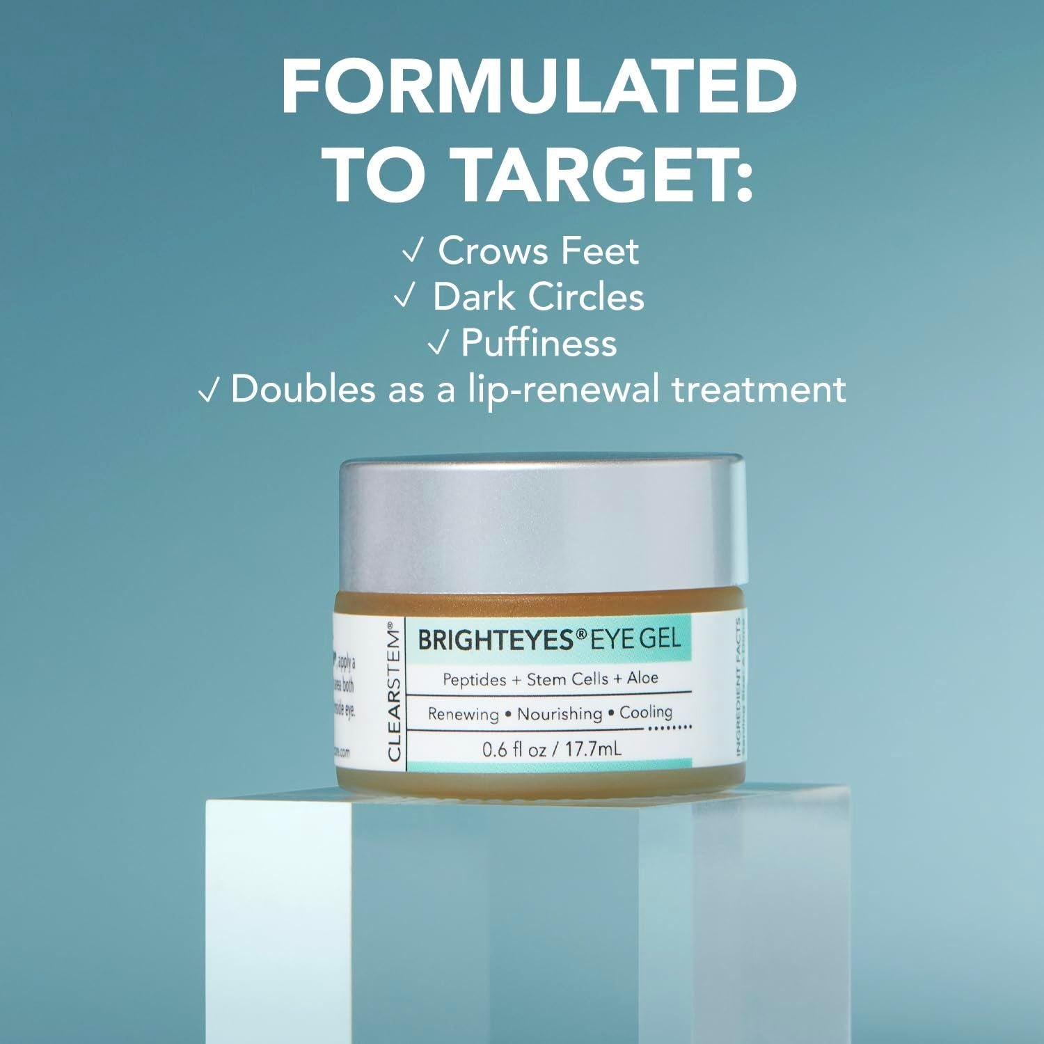 CLEARSTEM BRIGHTEYES® Eye Gel – 17.7ml | Anti-Ageing, De-Puffing & Brightening Eye Treatment