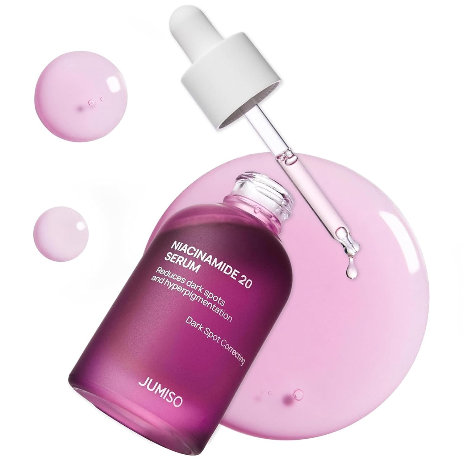 JUMISO 20% Niacinamide Dark Spot Serum – TXA Tranexamic Acid + Glutathione Face Serum – Helps Even Skin Tone, Pore Care, Glass Skin Finish – Centella Soothing, Sensitive Skin Safe, 1.35 Fl Oz