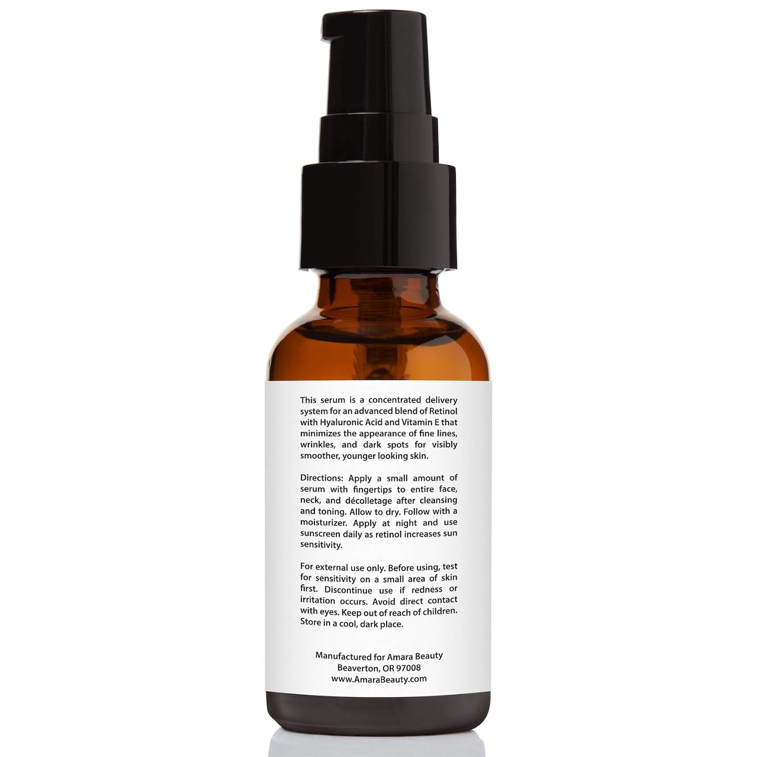 Retinol Serum 2.5% with Hyaluronic Acid & Vitamin E, 1 Fl. Oz.