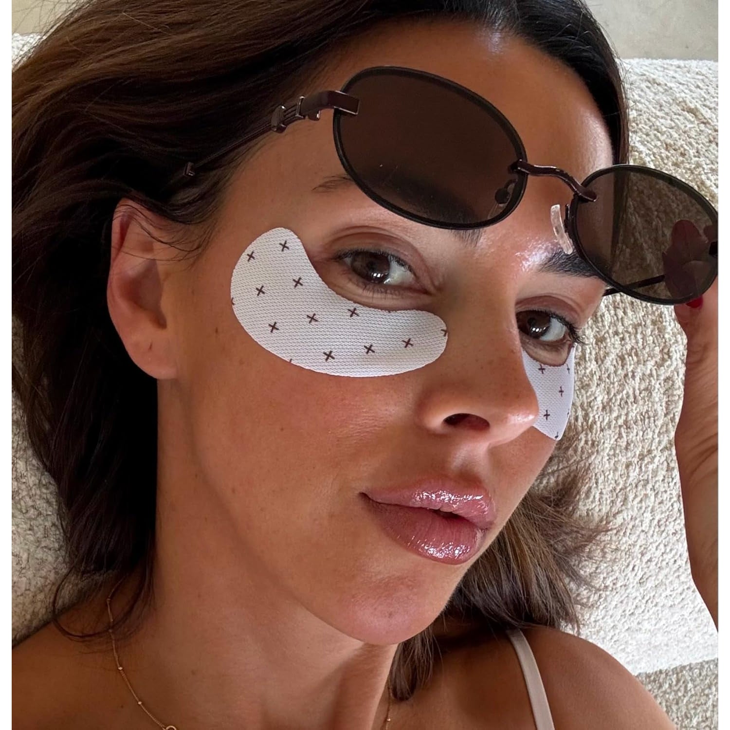 Lux Unfiltered Iced Latte Cooling Eye Patches – Caffeine, Niacinamide & Hyaluronic Acid for Puffiness & Brightening | Korean Skincare | 10 Pairs