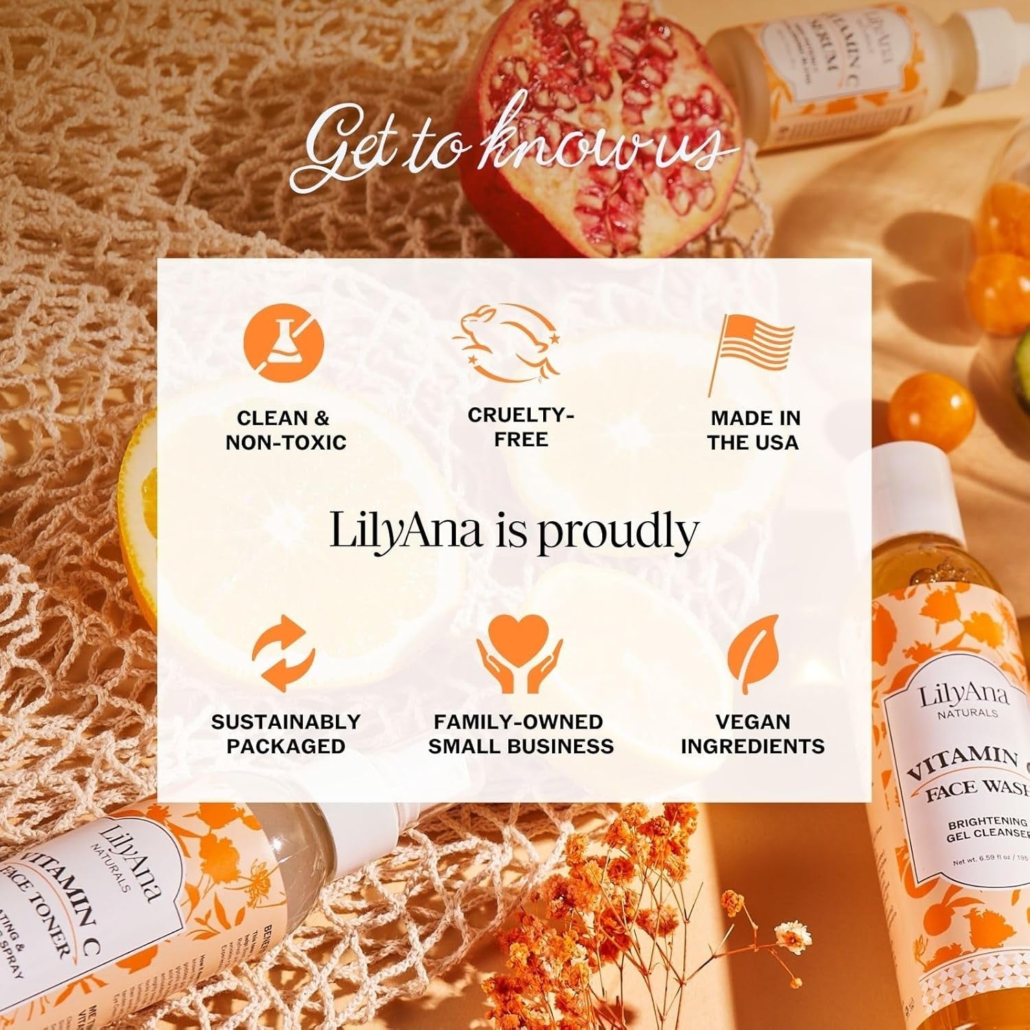 LilyAna Naturals Glow Boosting Vitamin C Serum – 30g | Brighten, Firm & Hydrate for Radiant, Youthful Skin