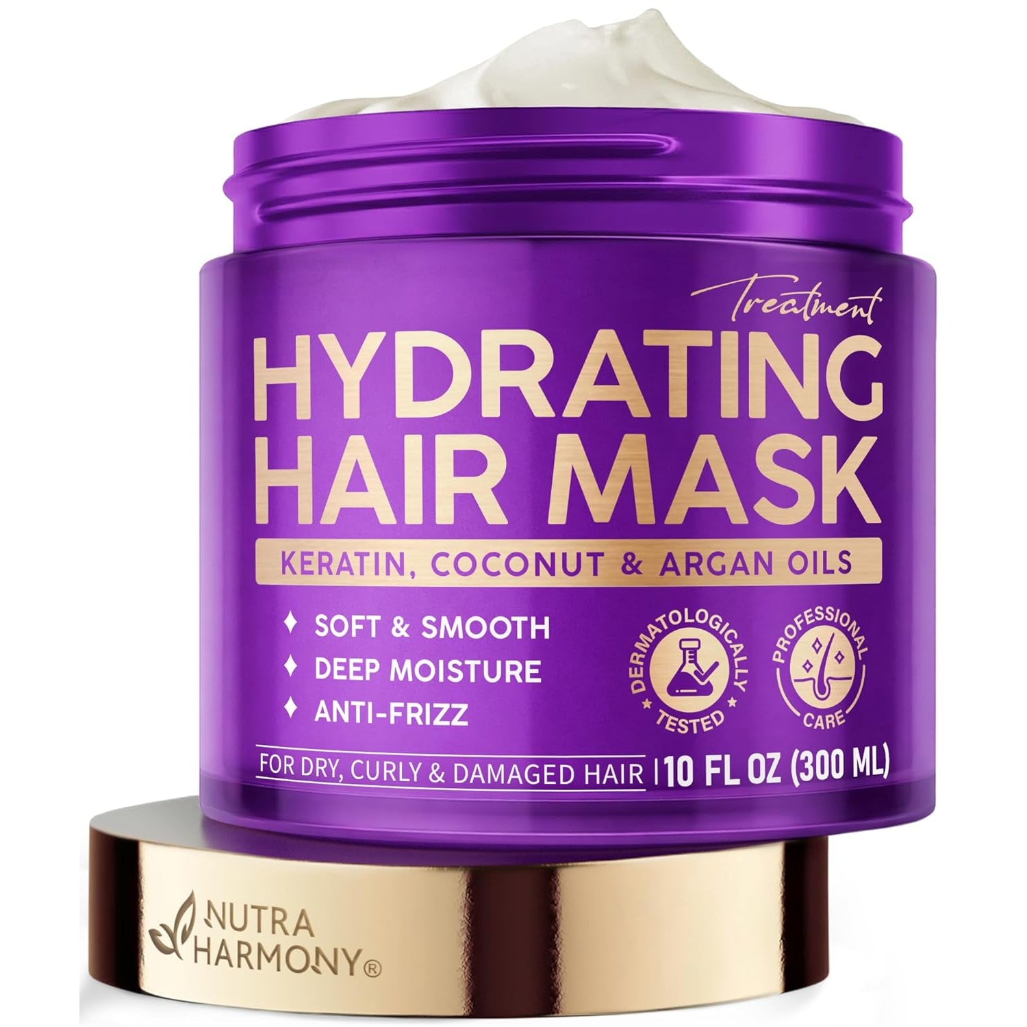 NUTRAHARMONY Hydrating Hair Mask - 100ml | Deep Conditioning Treatment for Dry & Damaged Hair | Repair & Restore Formula