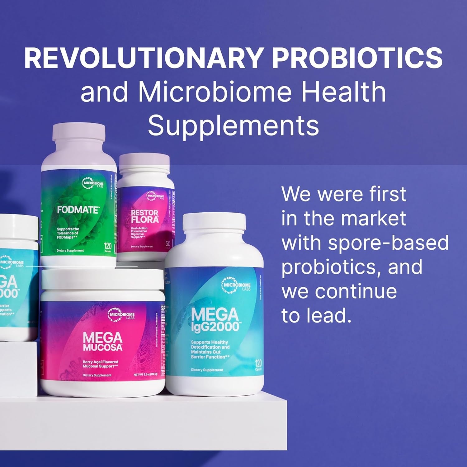 Microbiome Labs HU58 Ultra Strength Bacillus Subtilis – 60 Capsules | High-Potency Spore-Based Probiotic for Gut & Immune Support