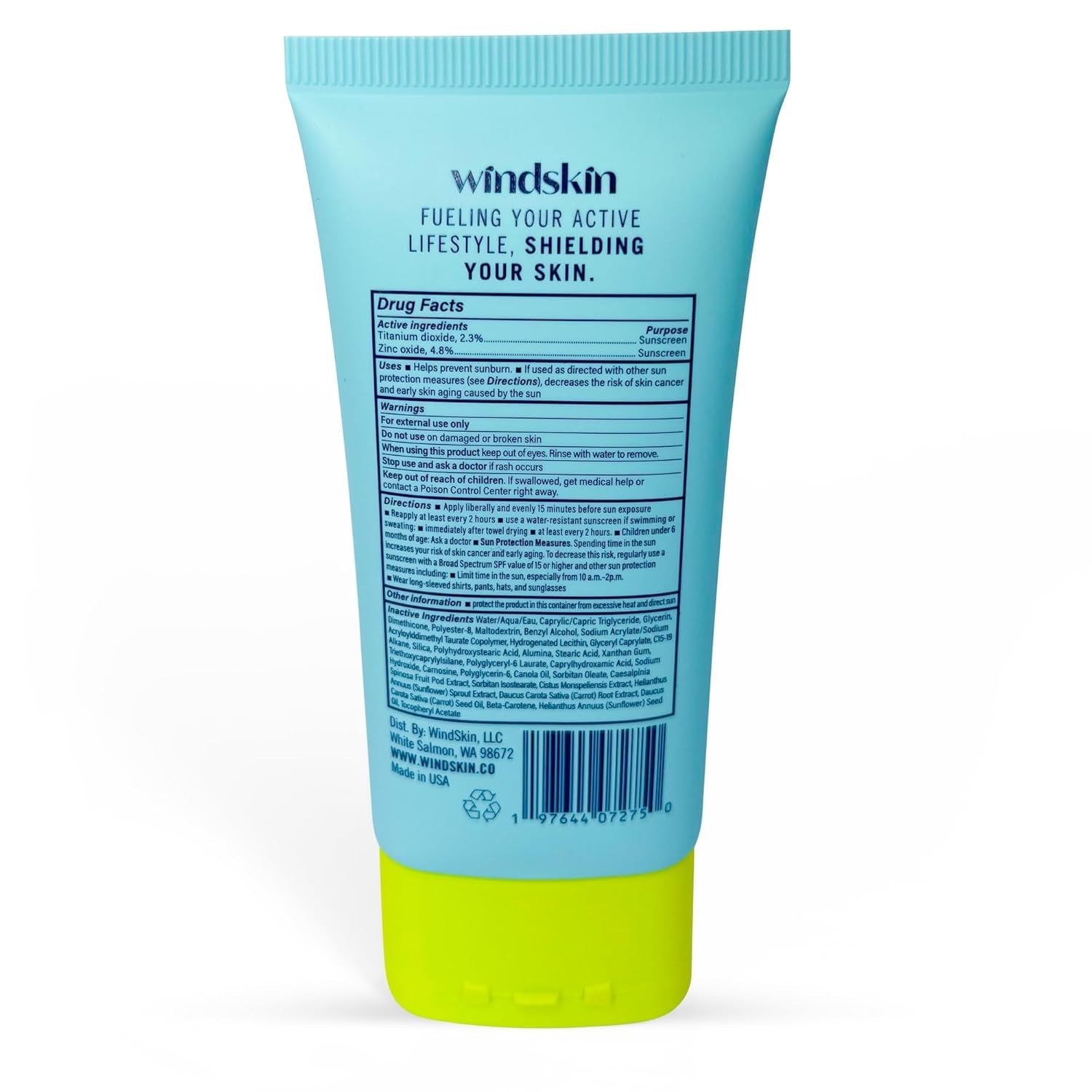 WindSkin Mineral Sunscreen SPF30 – 50ml | No White Cast, Lightweight, Sensitive Skin Safe