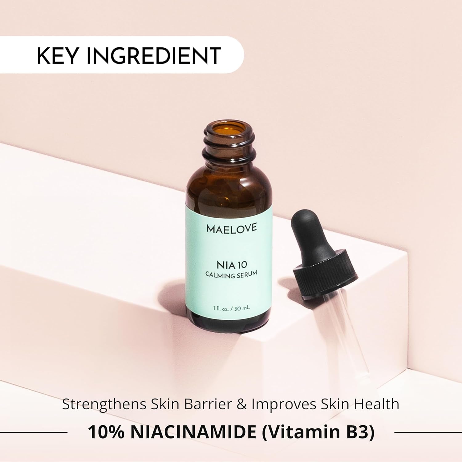 MAELOVE NIA 10 Calming Serum – 30ml | Soothes Redness & Strengthens Skin Barrier