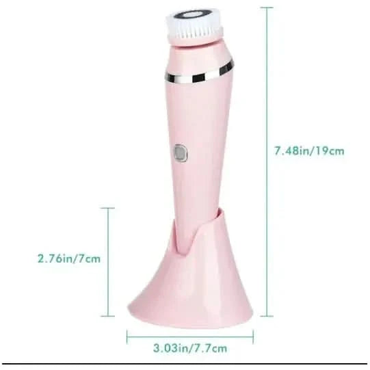 4 - in - 1 Facial Cleansing Brush: Cleanse, Exfoliate &amp; Revitalize Your Skin - Glam Global UKGlam Global UK
