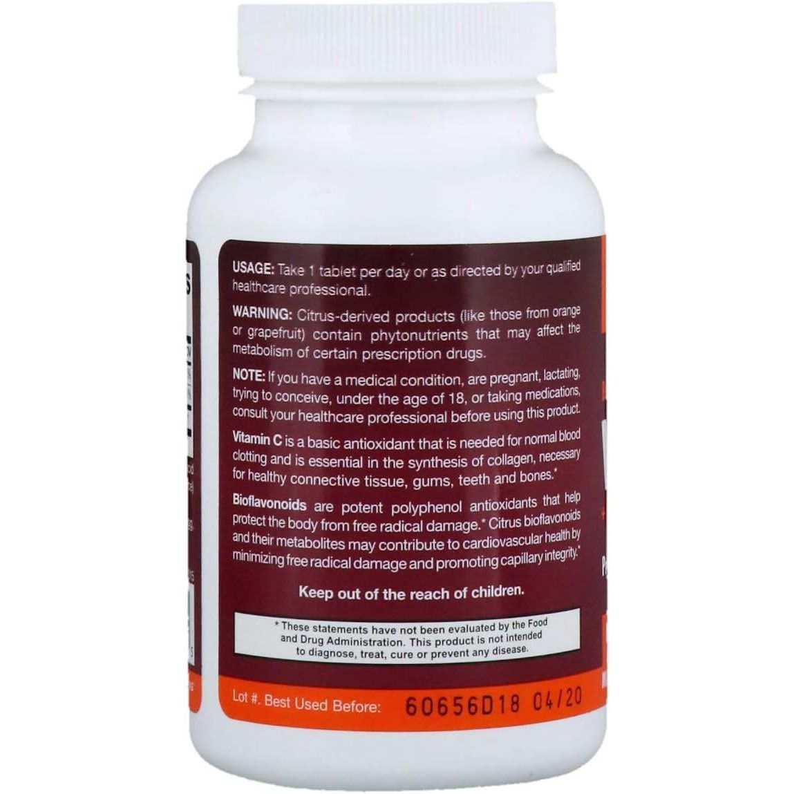 Jarrow Formulas Vitamin C 750mg 100 Tablets – Buffered Vitamin C For Immunity
