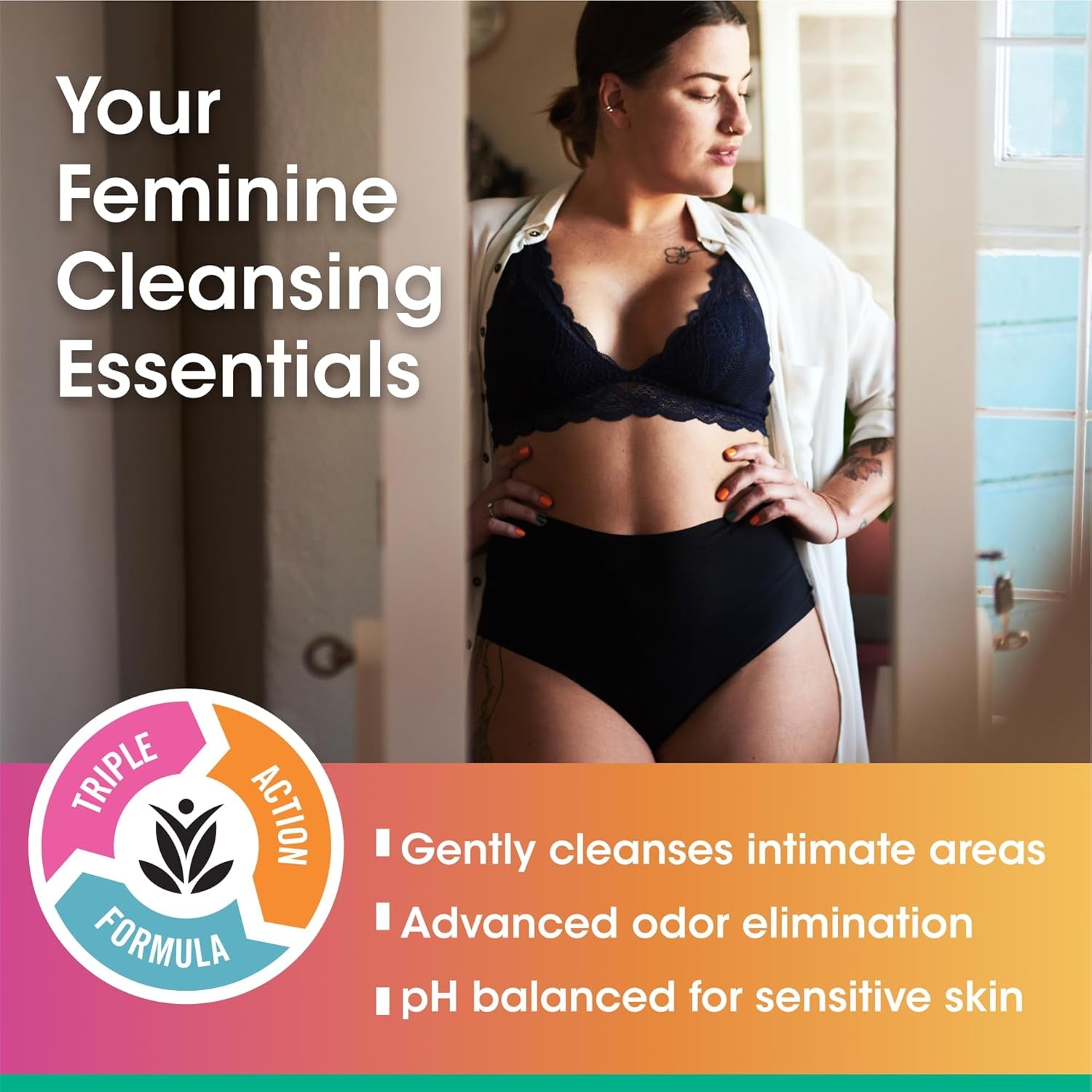 vH essentials pH Balanced Feminine Wash – product view 3