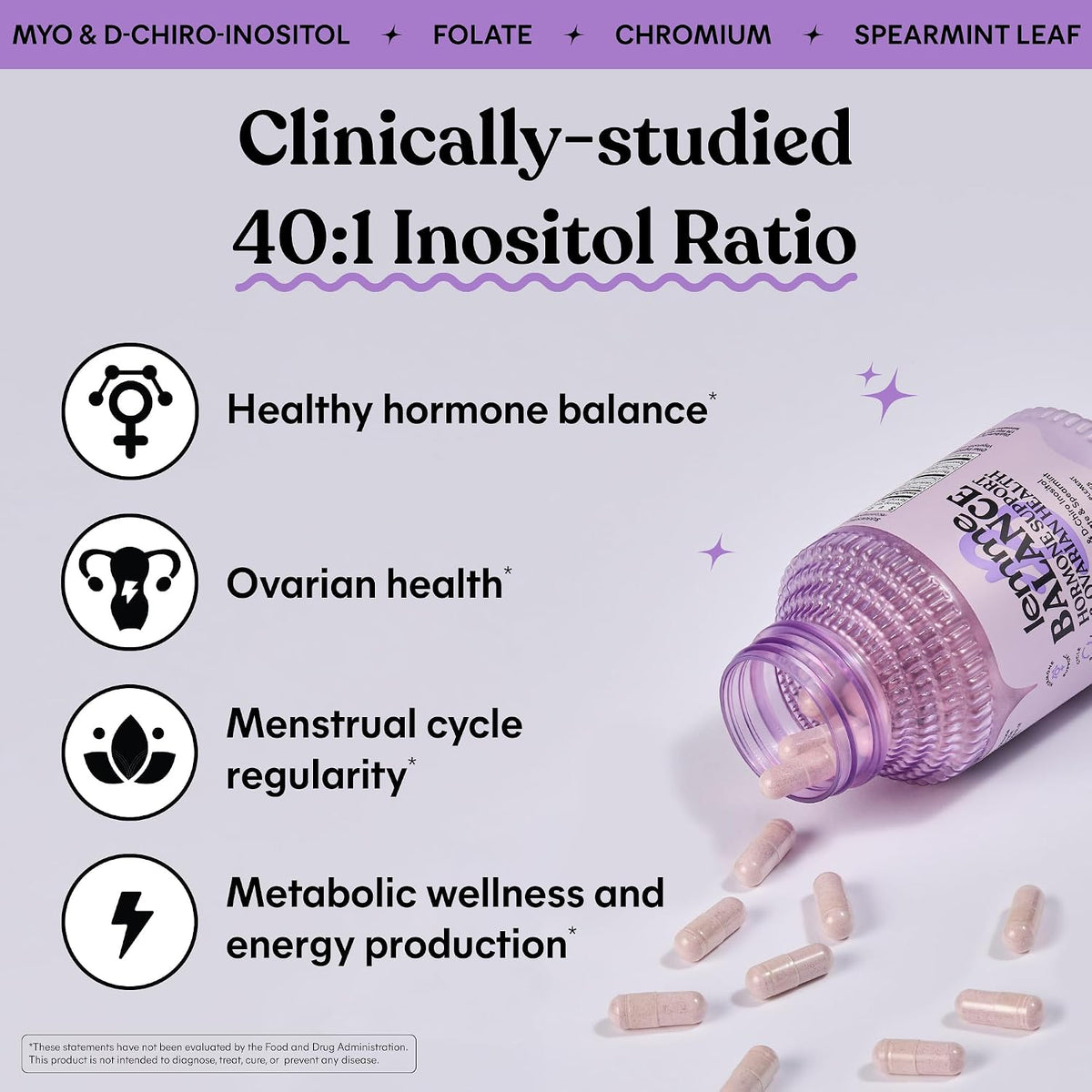 Lemme Balance Hormone Support Capsules for Women (90 Capsules)