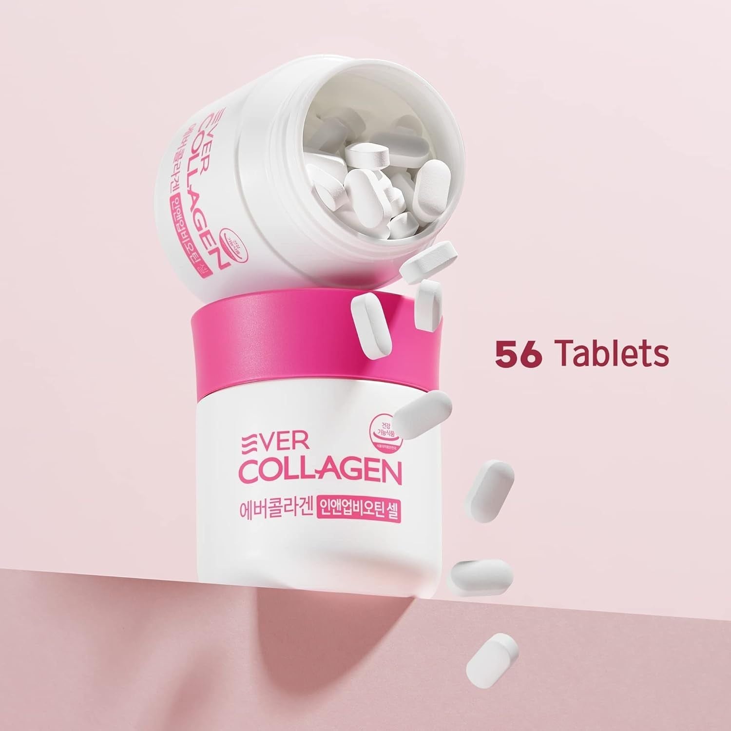 Ever Collagen In&Up Biotin Cell Tablets | Marine Collagen Peptides for Skin, Hair & Nails - 50ml