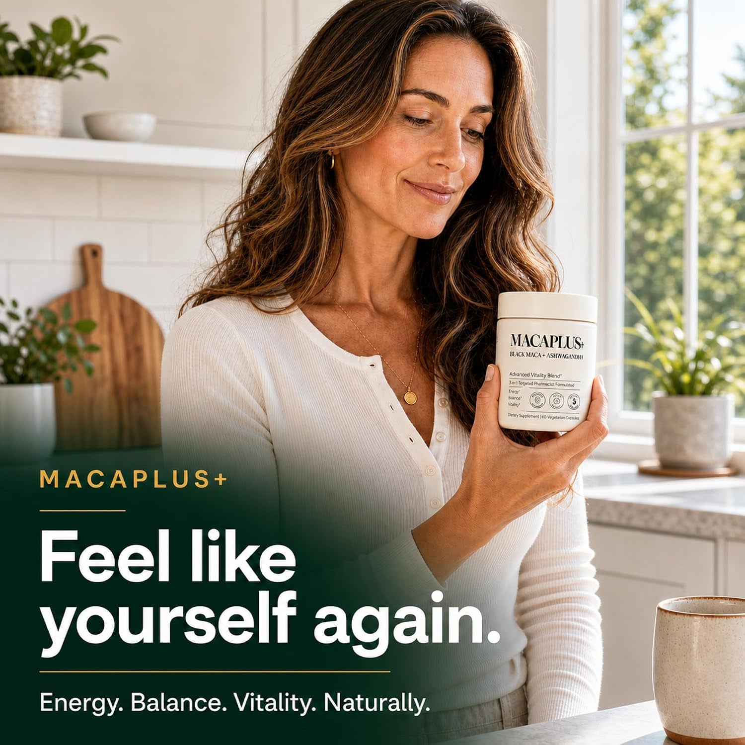 Organic Black Maca Root for Women & Men with Ashwagandha & Fenugreek – 40,000Mg Equivalent 40:1 Extract – Energy, Stamina, Mood & Testosterone Support – Peruvian, Non-Gmo Vegan – 60 Capsules