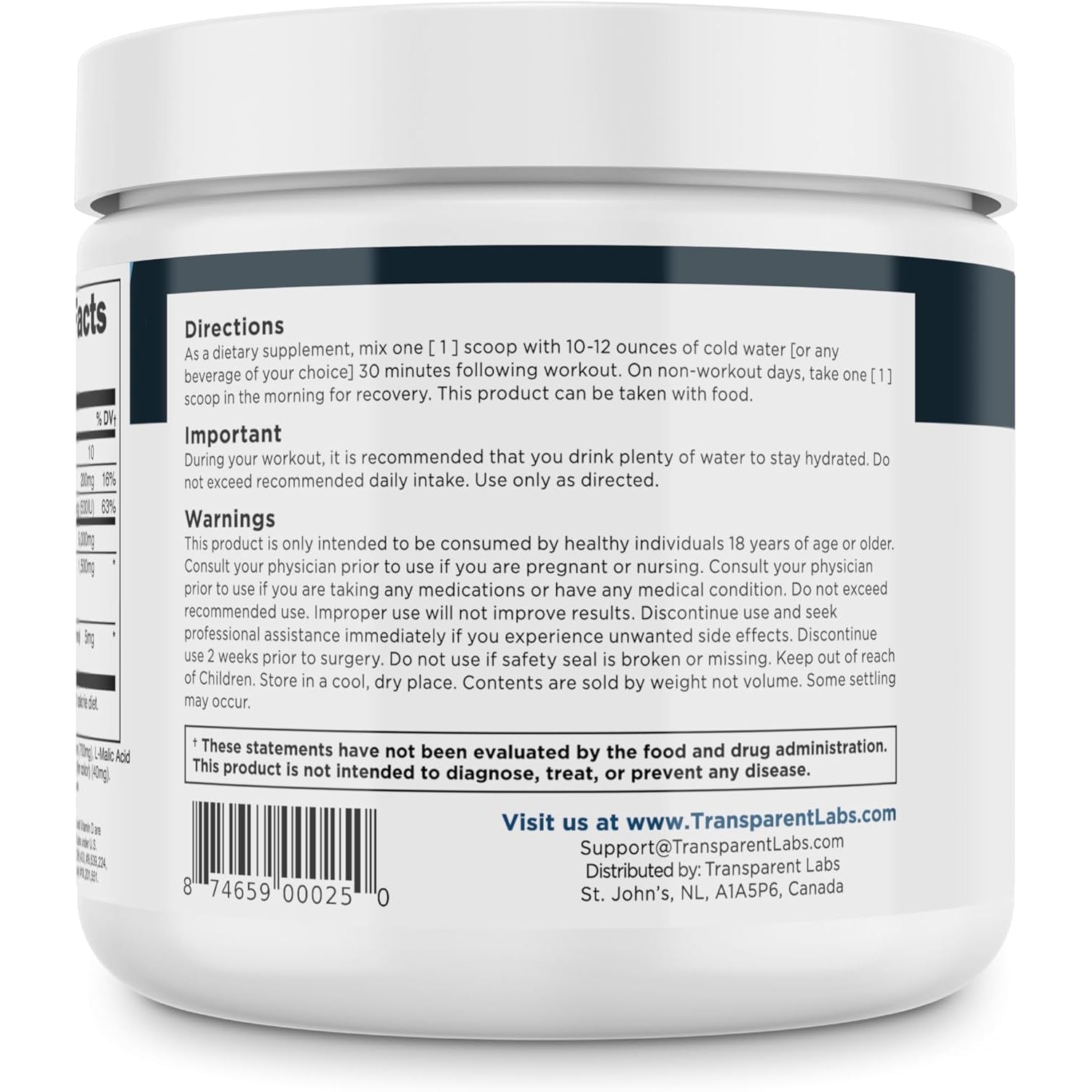 Transparent Labs Creatine HMB Creatine Monohydrate Powder - 30 Servings, Strawberry Lemonade