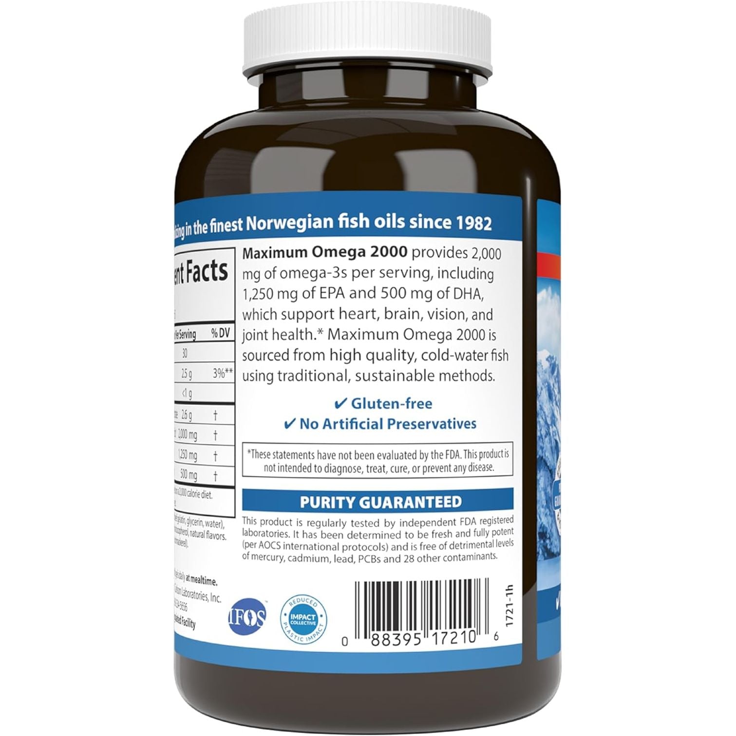 '- Maximum Omega 2000, 2000 Mg Omega-3S, Healthy Heart, Brain Function & Vision Support, Lemon, 90 Soft Gels