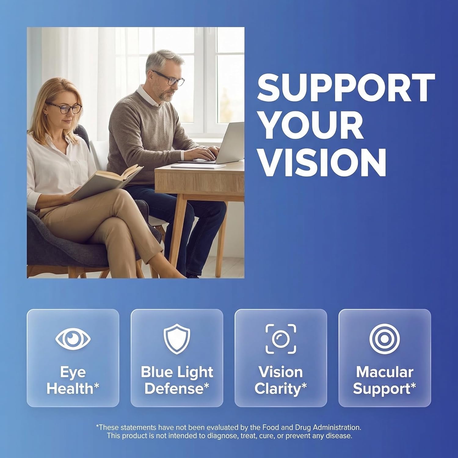 Clean Nutra Eye Vitamins with Bilberry Lutein and Zeaxanthin Supplements Lycopene 40Mg Resveratrol Grape Seed Astaxanthin for Eyes - Eye Care Health Support Eye Vitamin and Mineral Supplement
