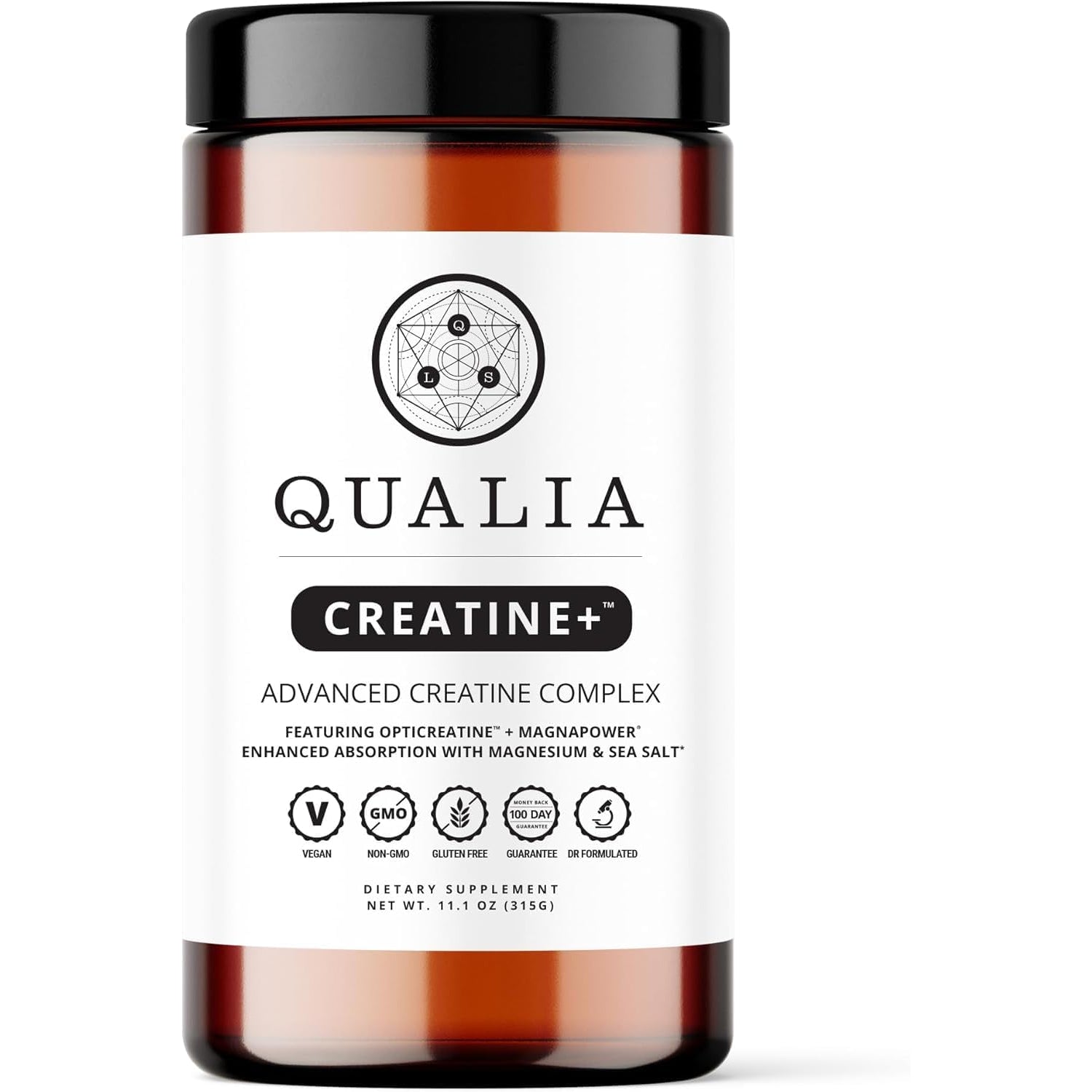 Qualia Creatine | Advanced Creatine Complex | 2 Sources + Magnesium | Optimized Absorption | Muscle Performance, Brain Function, & Healthy Aging