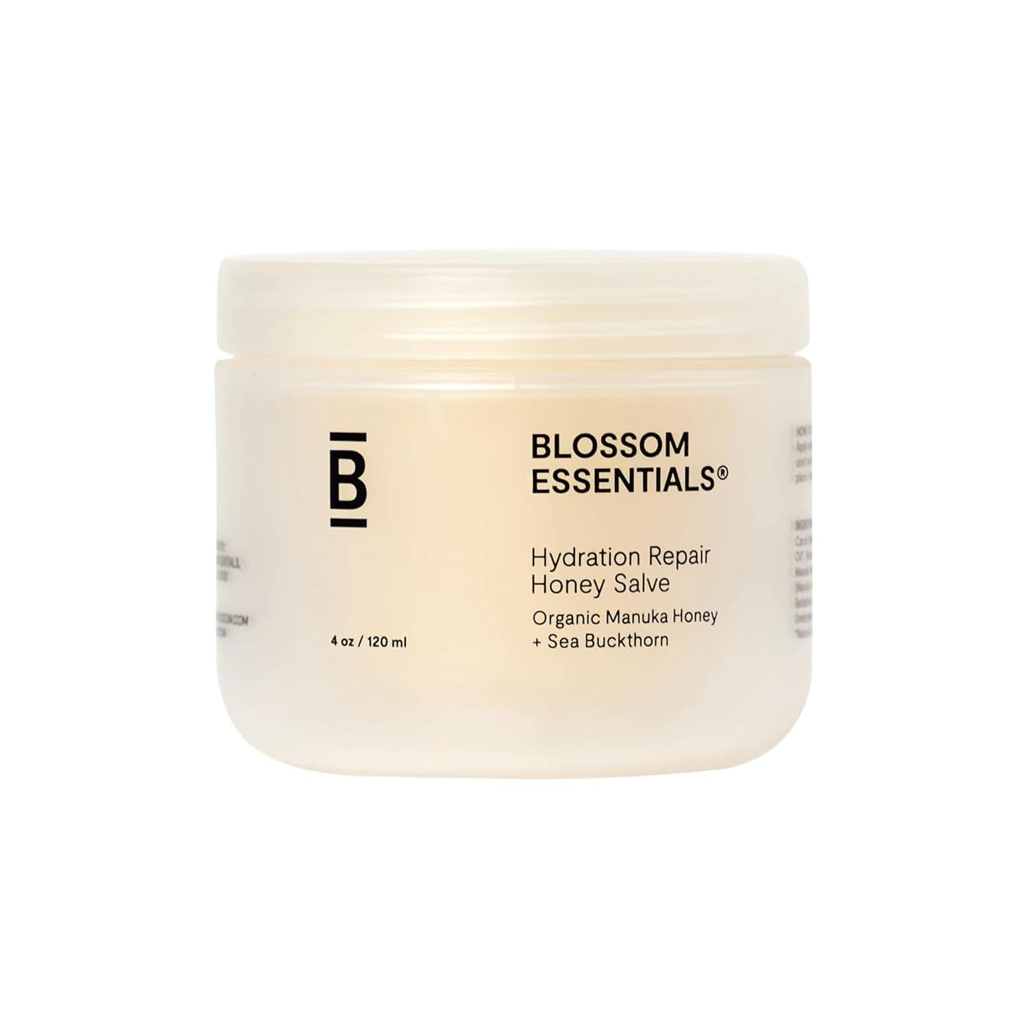 Blossom Essentials Honey Salve - Organic Manuka Honey Hydration Repair - Eczema Relief for Dry, Itchy, Sensitive Skin - Soothing Moisturizer & Balm for Kids, Adults - USA - 4Oz
