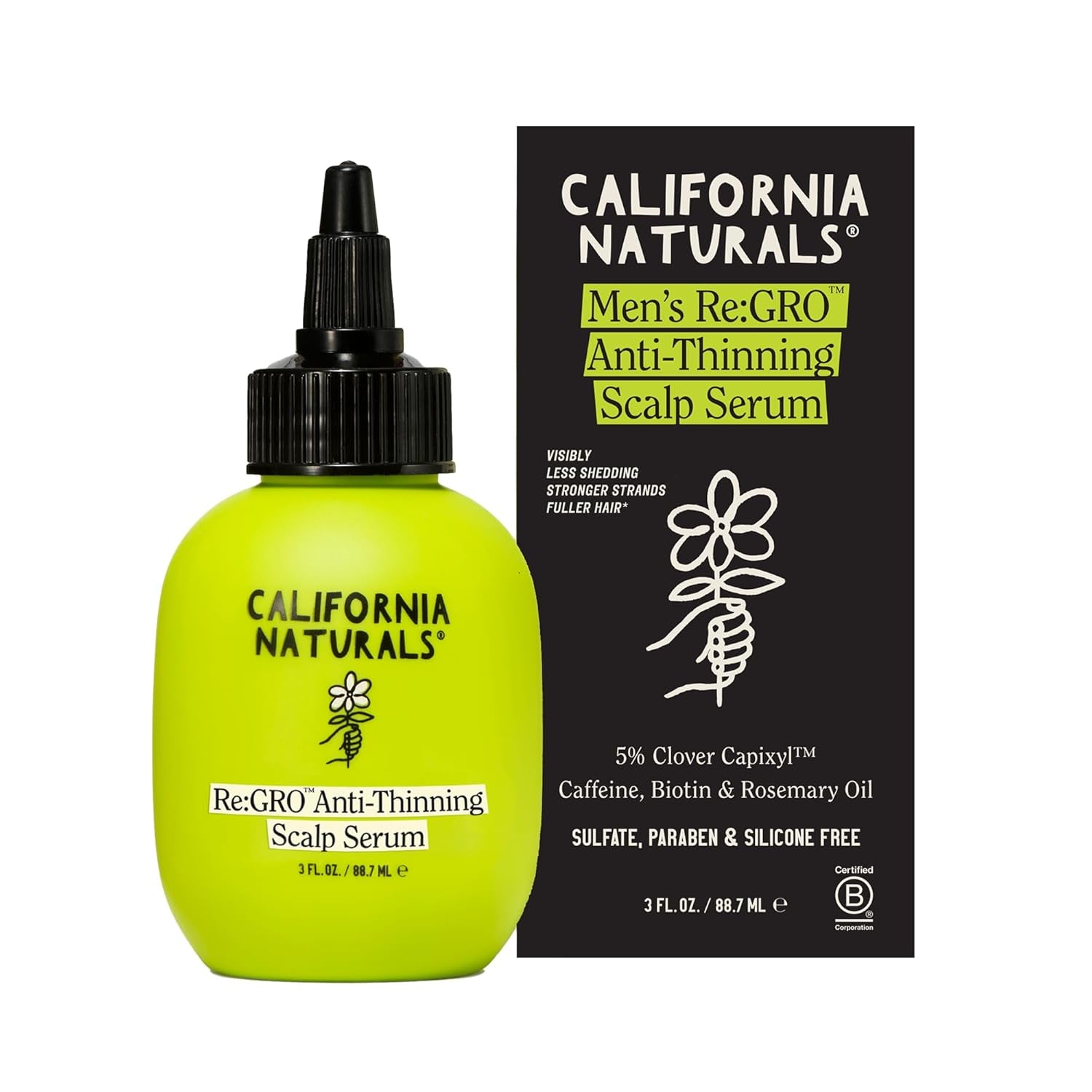 California Naturals Re:Gro Men's Scalp Serum – 5% Capixyl, Biotin & Rosemary Oil for Thicker Hair | 90ml