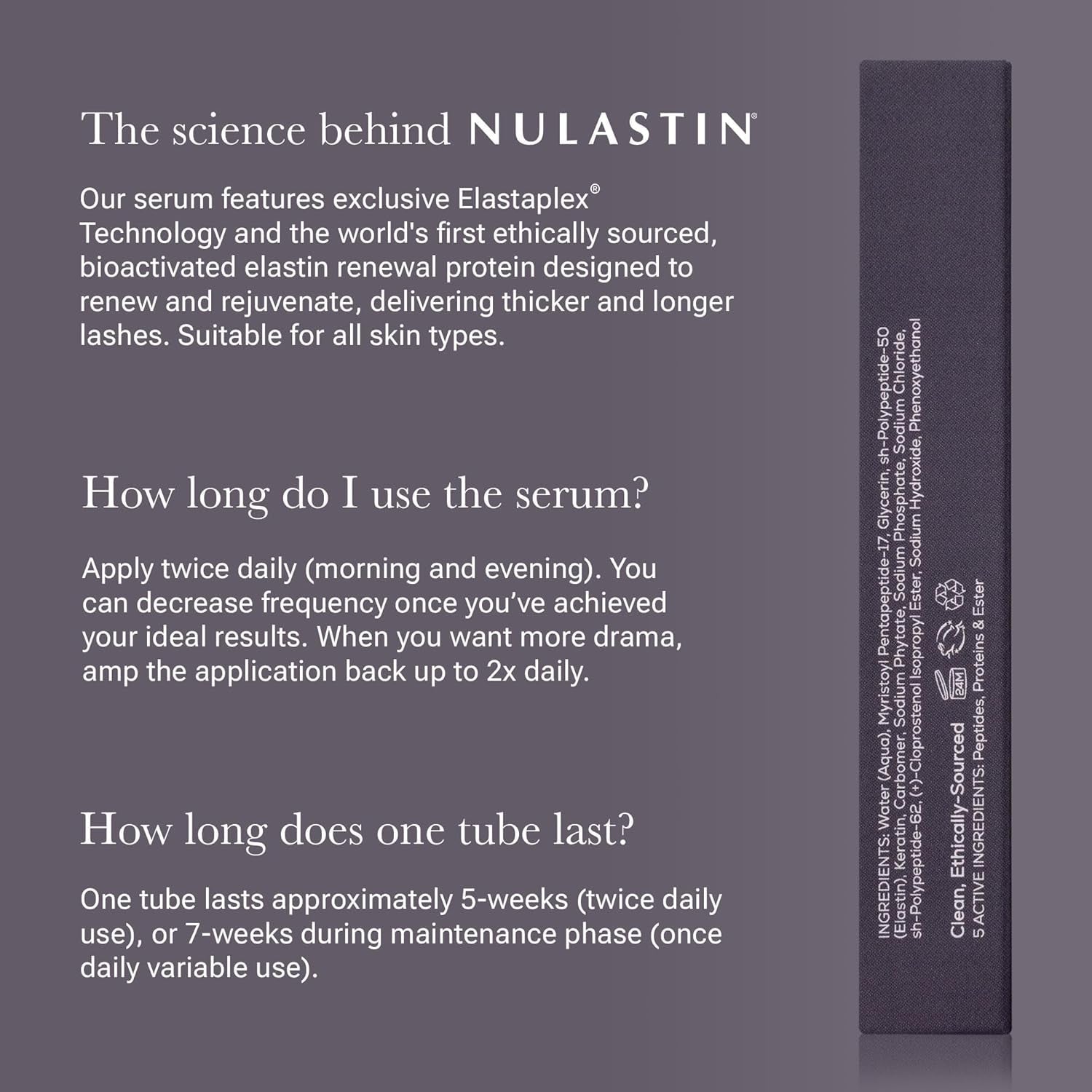 NULASTIN Lash Follicle Fortifying Serum – 3ml | Lash-Enhancing & Strengthening Treatment