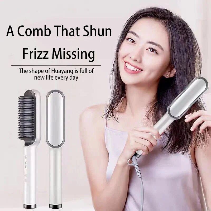 5 - Setting PTC Electric Hair Straightening Brush - Glam Global UKGlam Global UK