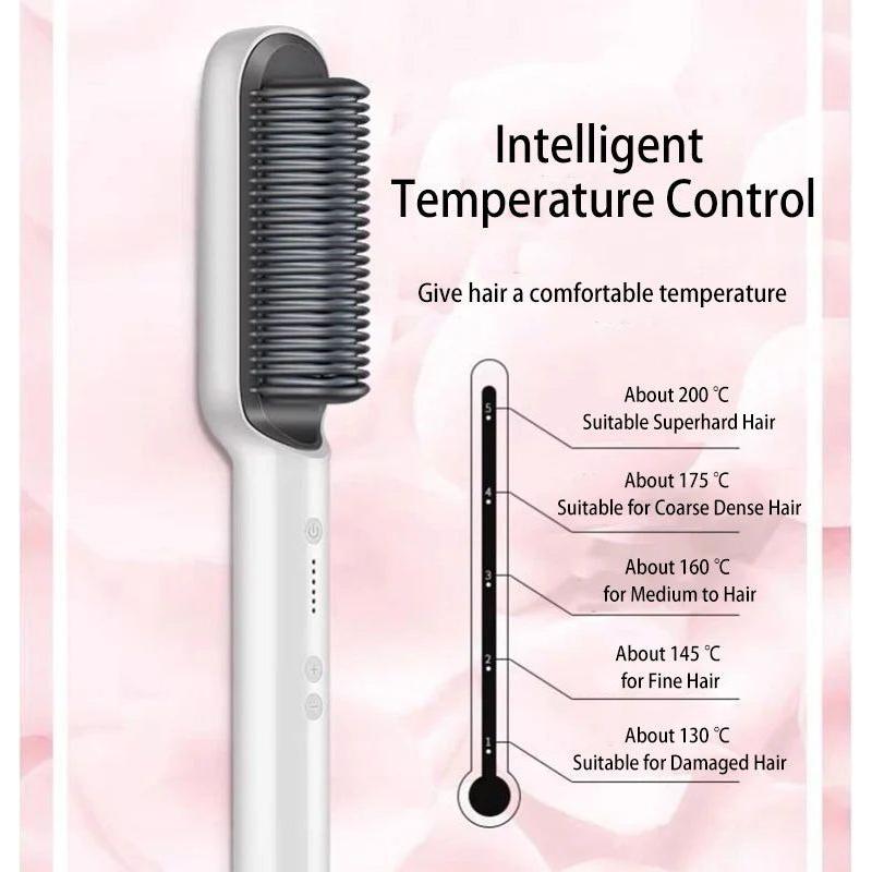 5 - Setting PTC Electric Hair Straightening Brush - Glam Global UKGlam Global UK