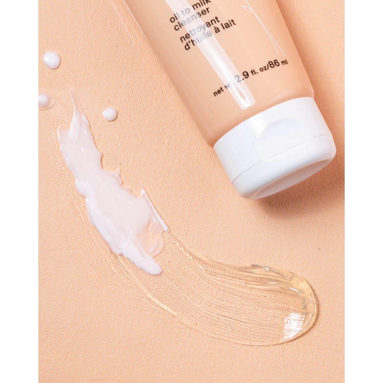 Limpiador de aceite a leche de Cocokind – 86 ml | Limpiador facial hidratante y respetuoso con el microbioma