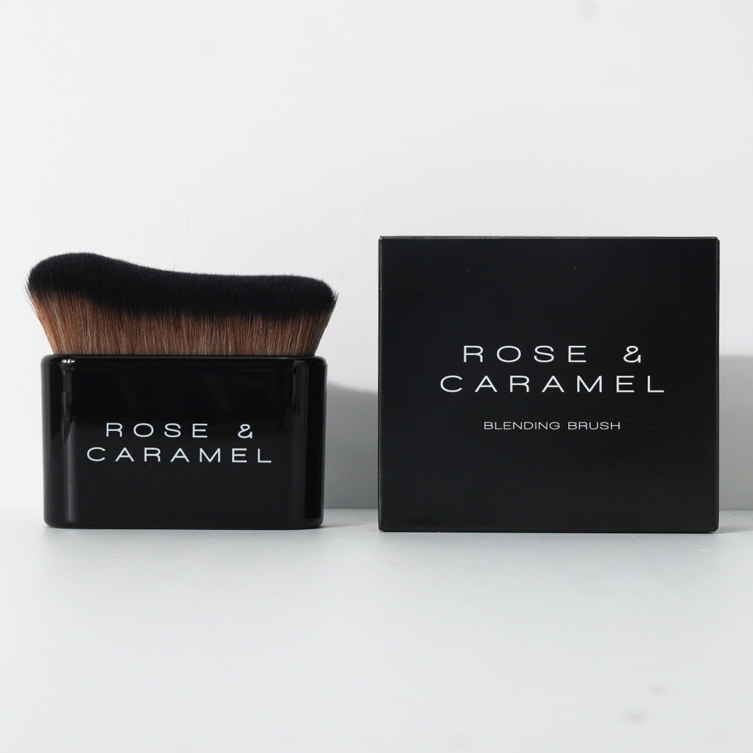 Rose & Caramel Blending Brush | Flawless Self-Tan Application for Hands, Elbows, Knees & Feet