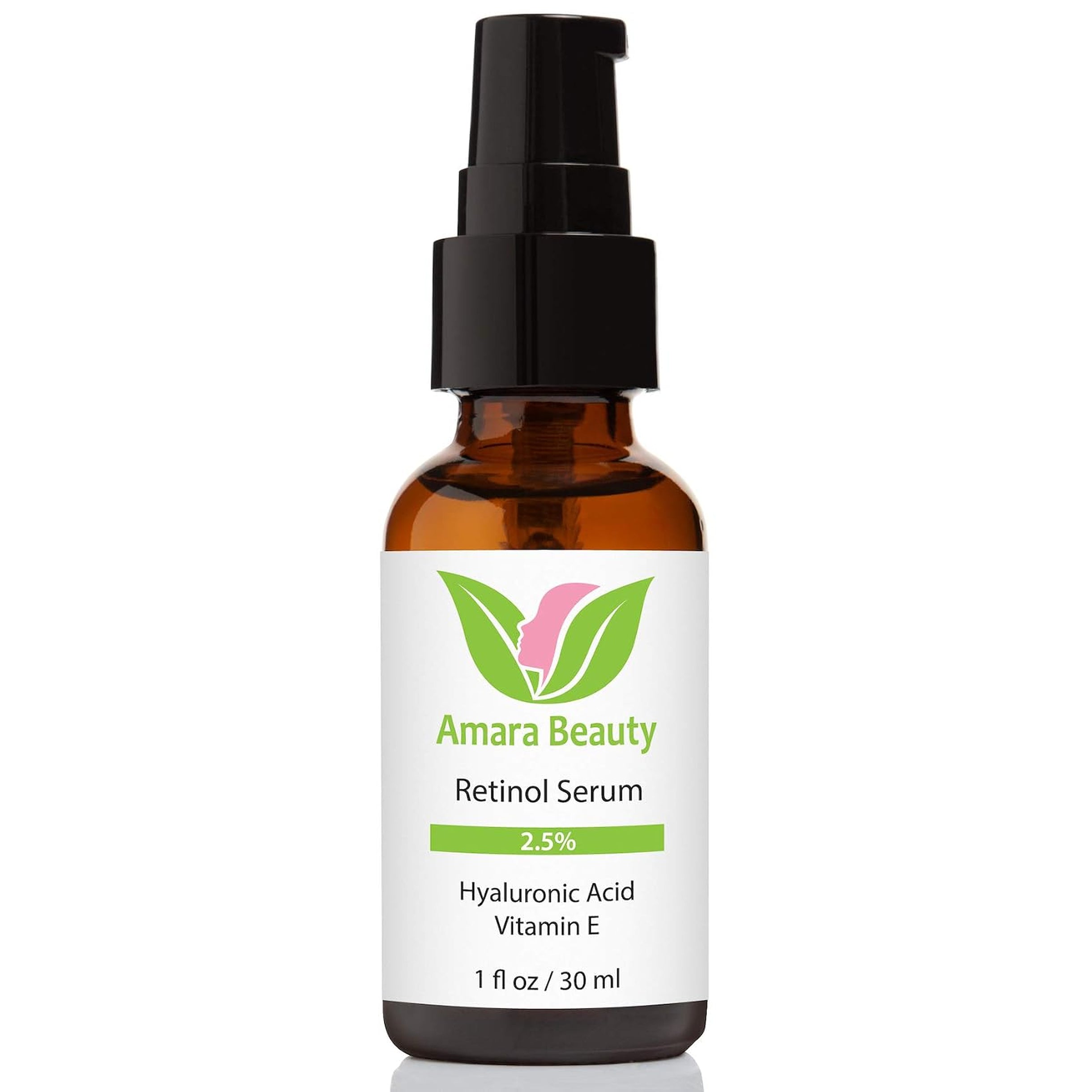 Retinol Serum 2.5% with Hyaluronic Acid & Vitamin E, 1 Fl. Oz.