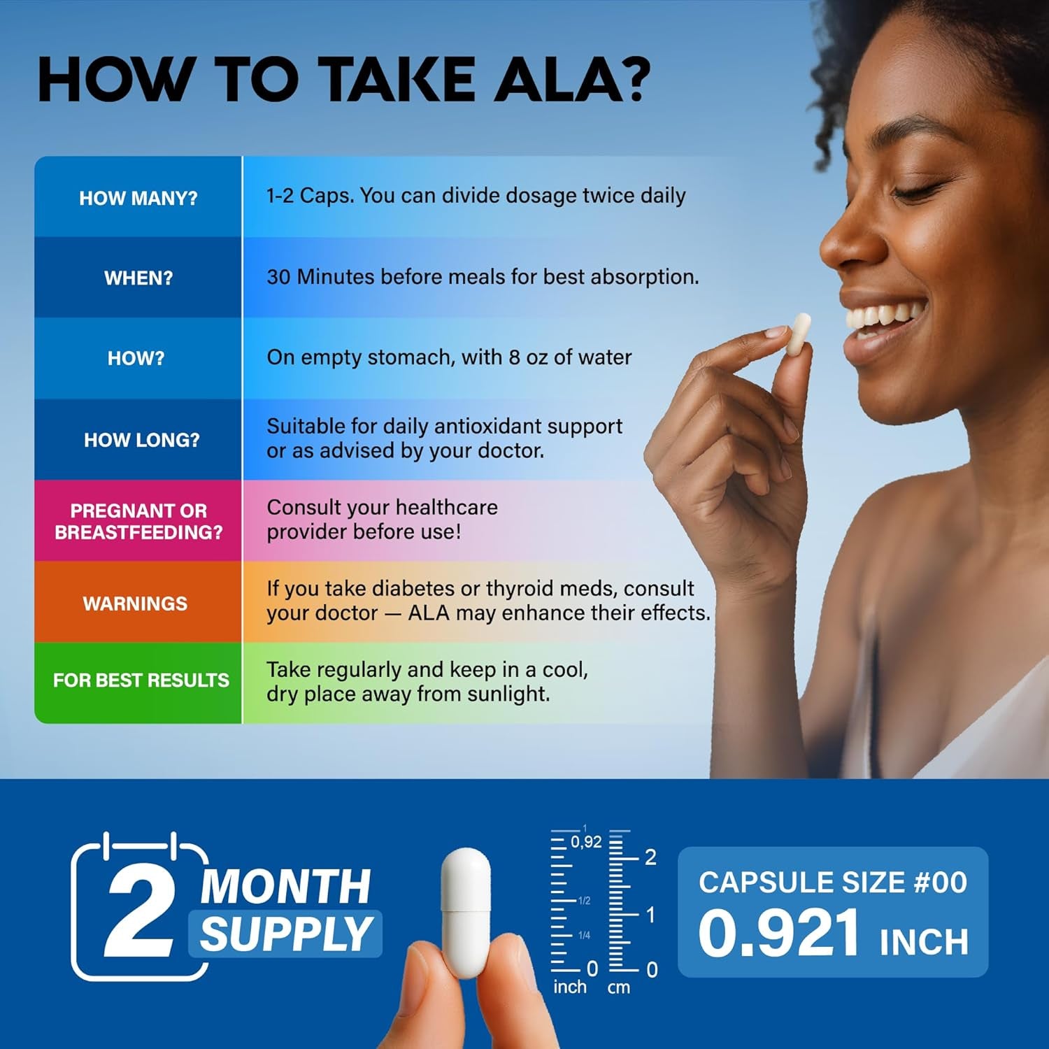 NUTRAHARMONY Alpha Lipoic Acid 600mg & Benfotiamine — 60 Capsules | Antioxidant & Nerve Health Support