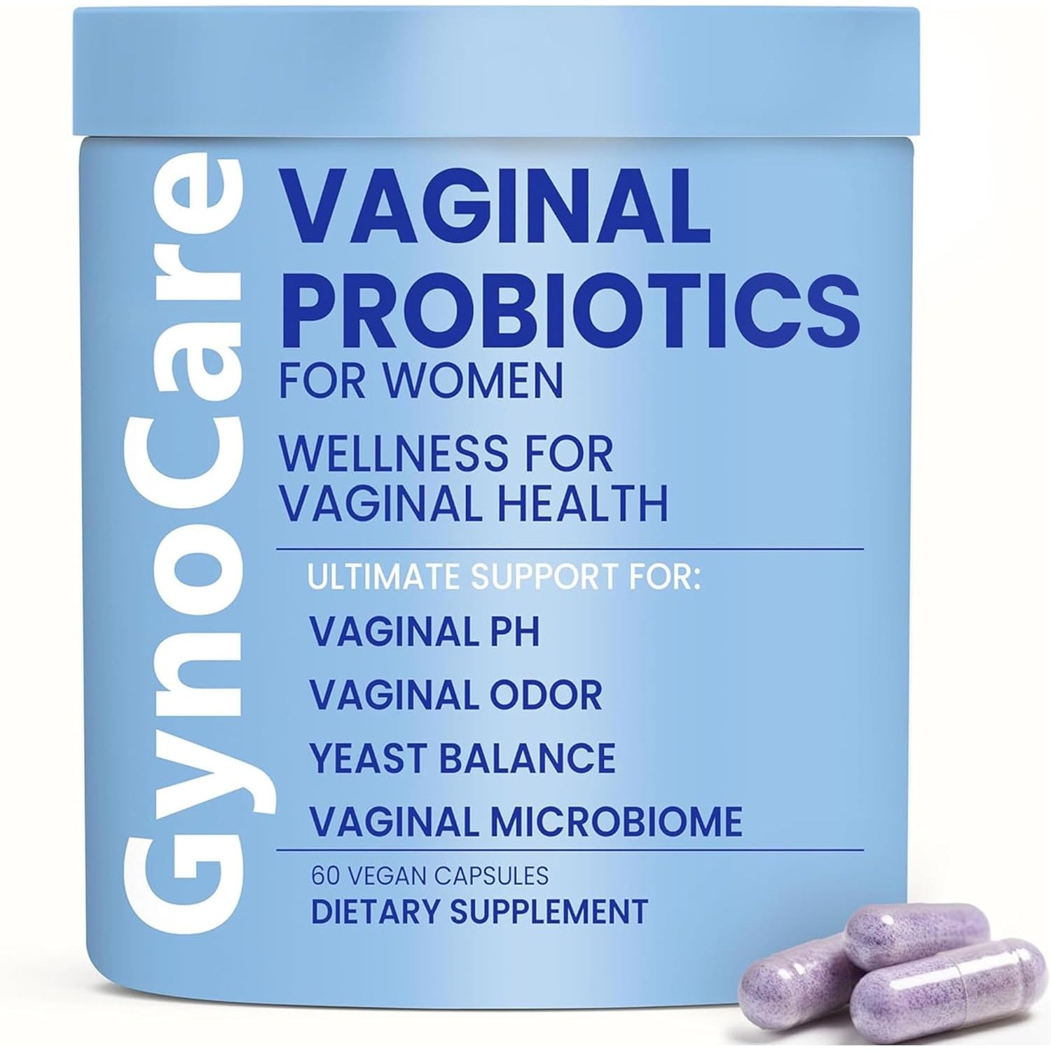 Terramed Just Think Comfort Vaginal Probiotics – Prebiotics for pH Balance, Odour Control & Feminine Health | 60 Capsules