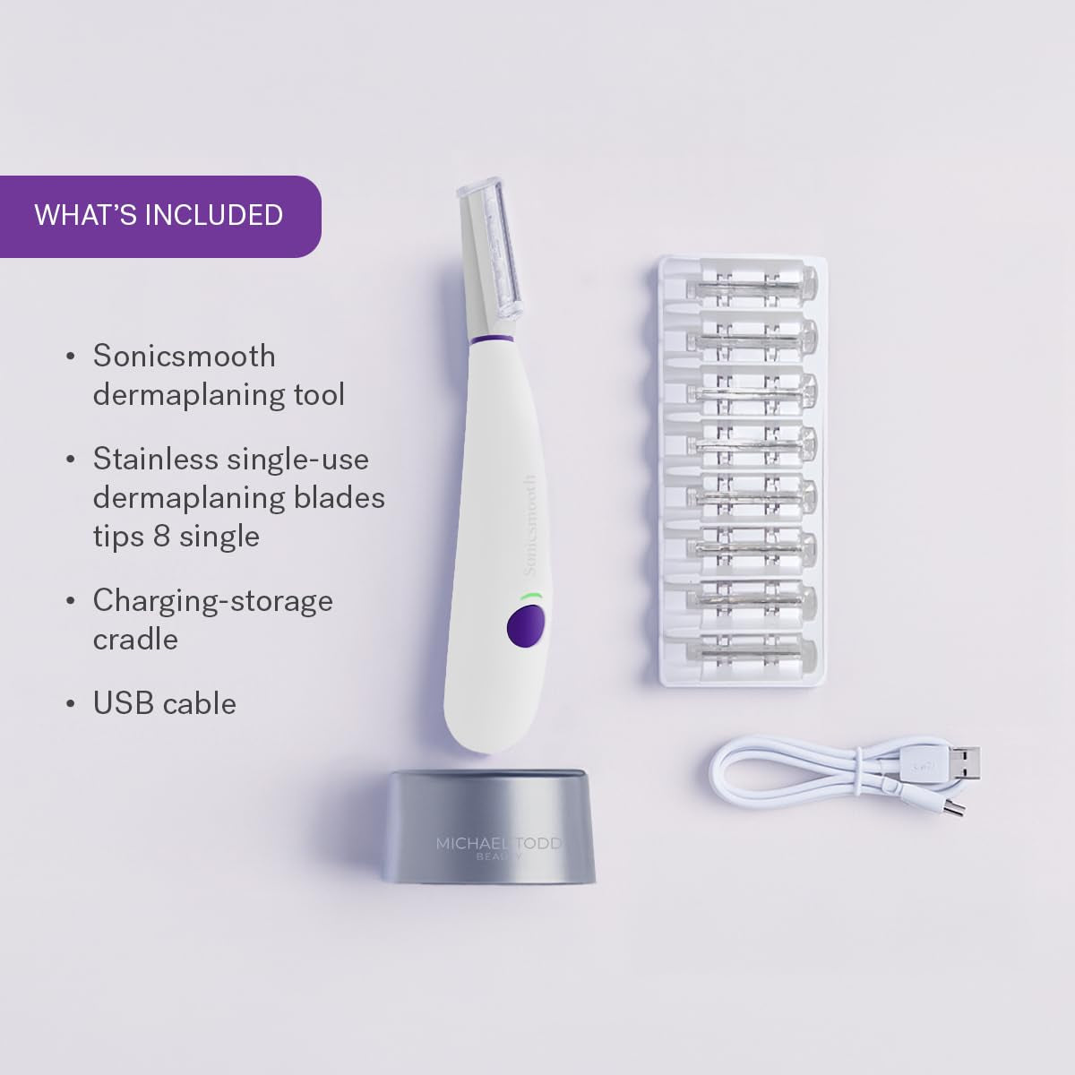 Michael Todd Beauty Sonicsmooth Dermaplaning Razor & Eyebrow