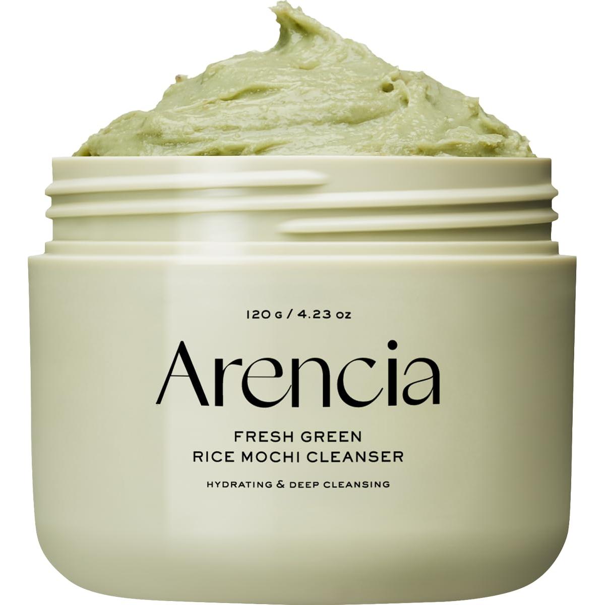 Limpiador Arencia Fresh Green Rice Mochi - 120g | Limpiador purificante y mascarilla de arcilla 2 en 1