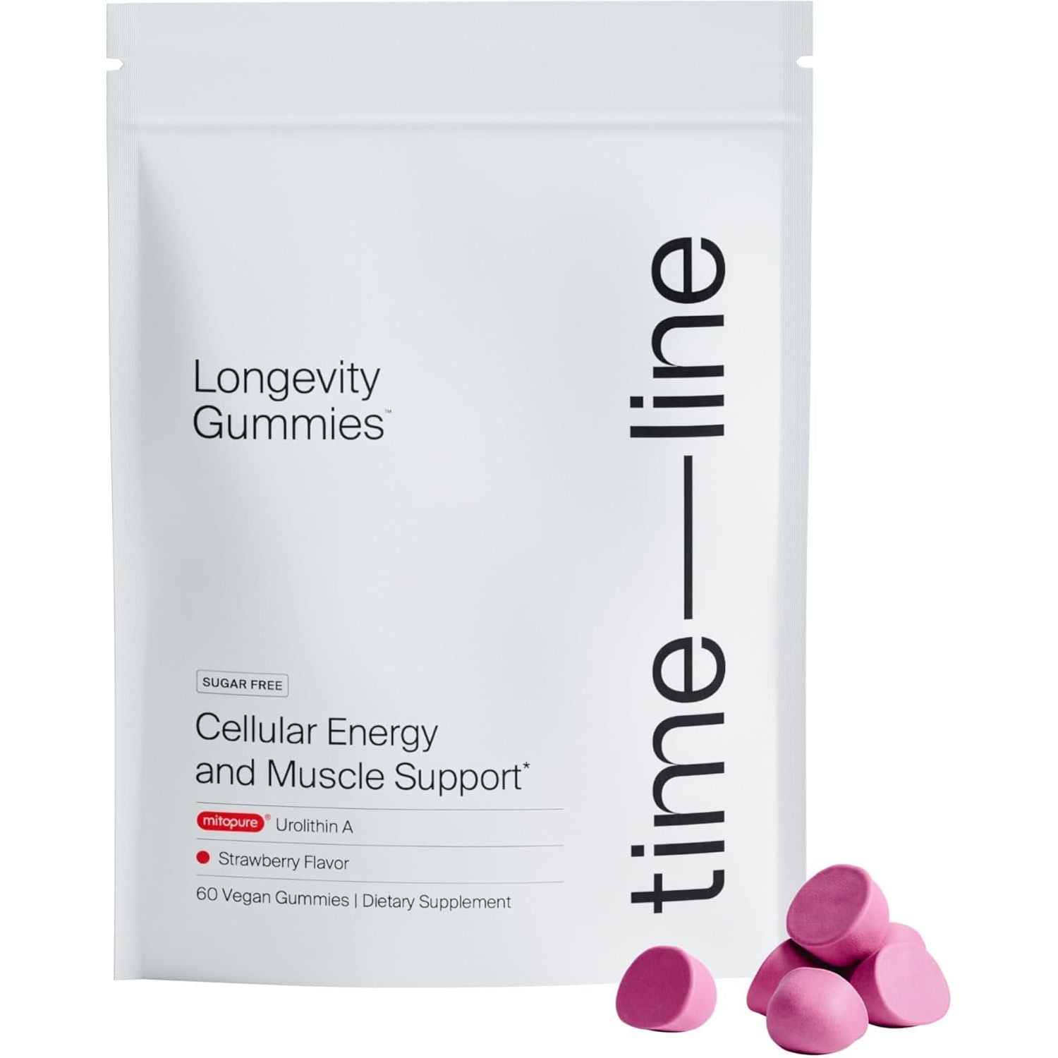 Mitopure Urolithin a Supplement Gummies - Clinically Proven Support for Healthy Aging and Cellular Renewal - Mitoceutical for Muscle Strength and Longevity
